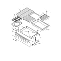 Kenmore 66595014101 drawer and broiler diagram