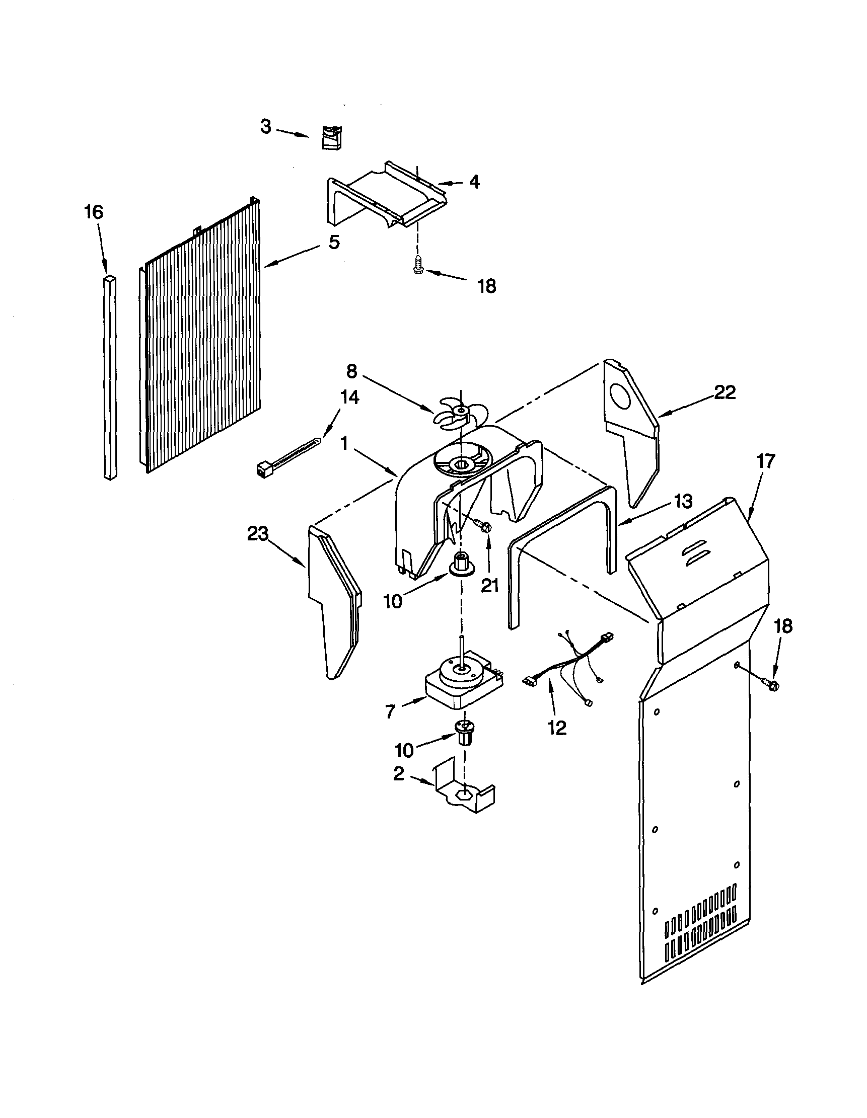 Kenmore 10652264100 air flow diagram