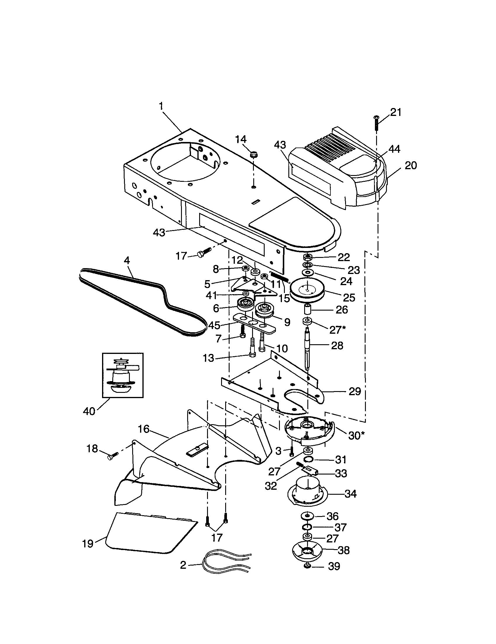 Craftsman 917773420 chassis assembly diagram