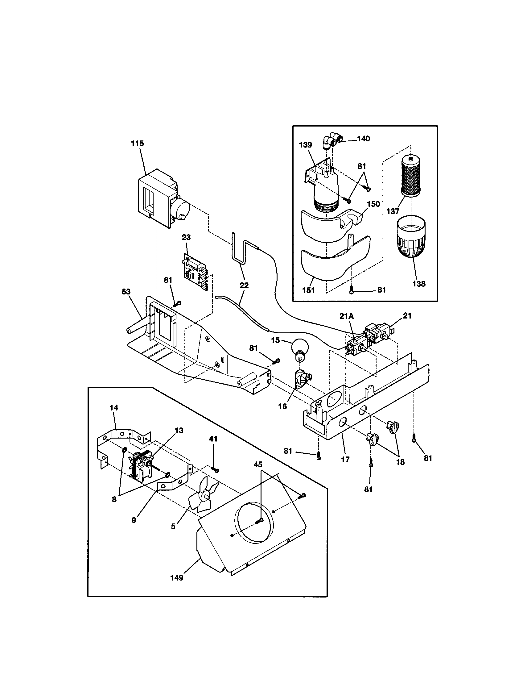 Kenmore 25351622101 controls diagram