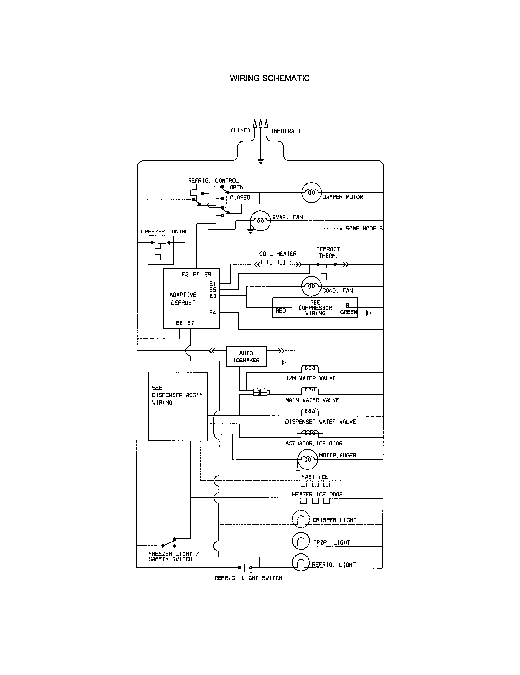 Kenmore 25351622101 wiring schematic diagram