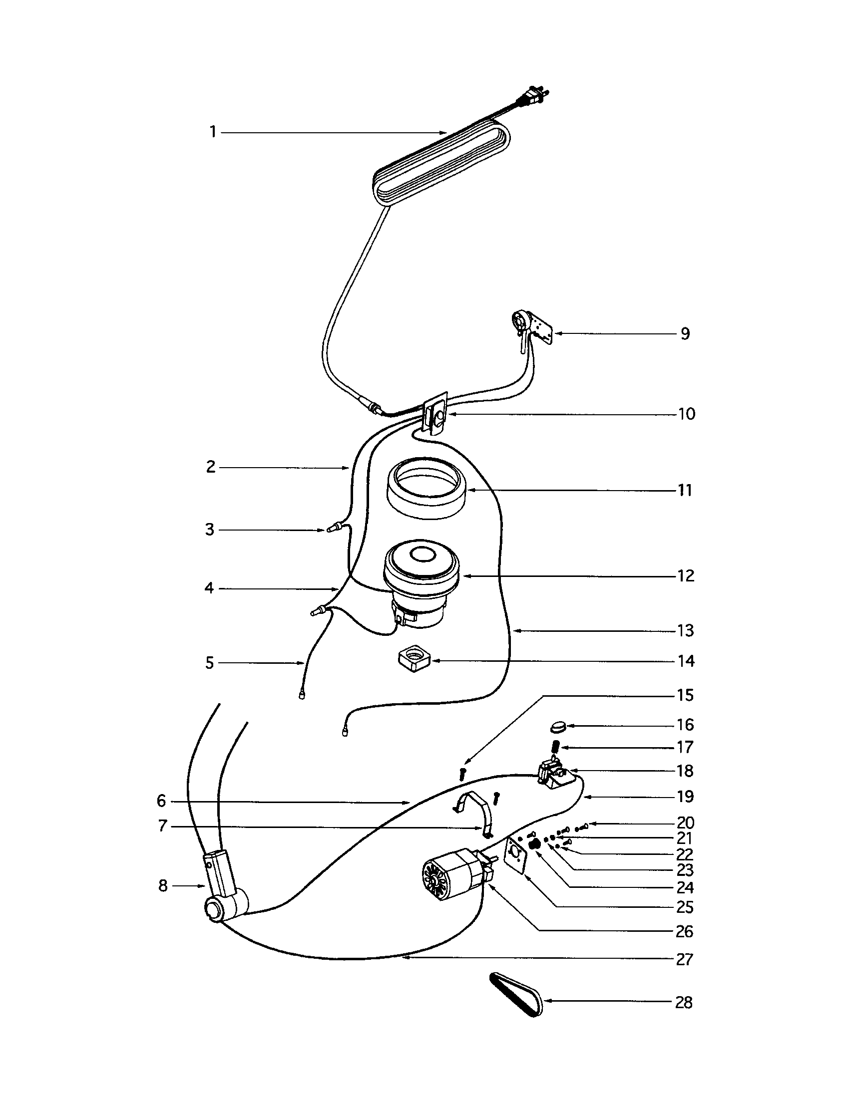Eureka S782AT motor diagram