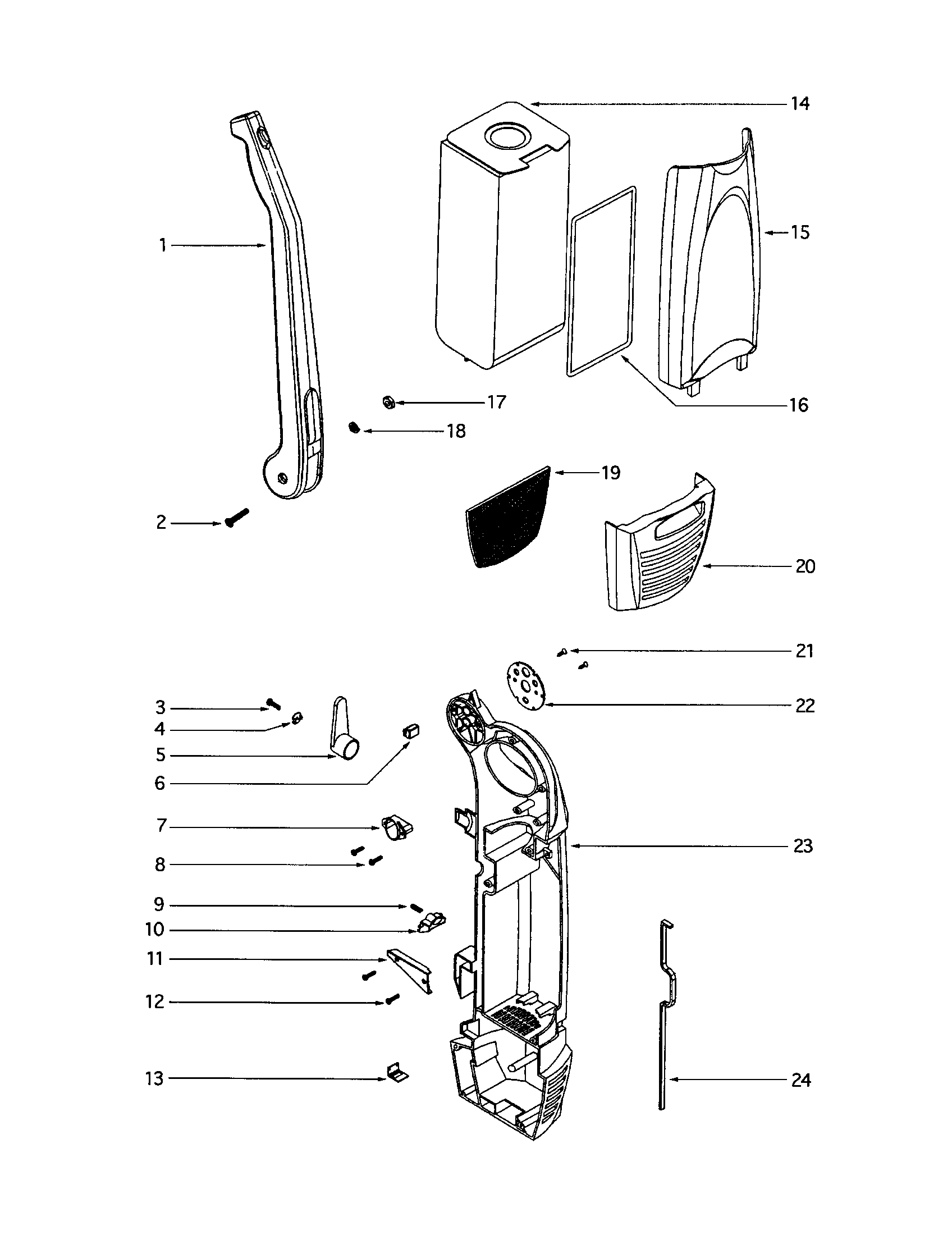 Eureka S782AT cover diagram