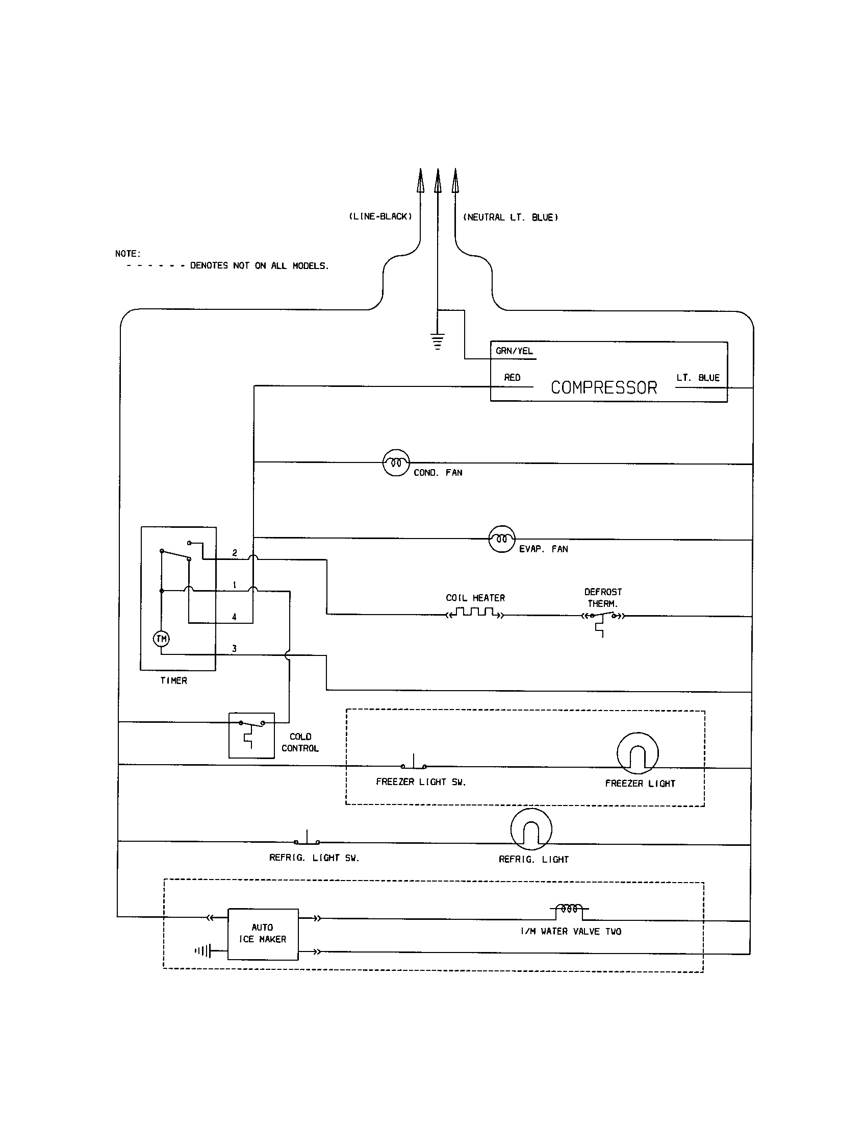 Kenmore 25331430100 wiring schematic diagram