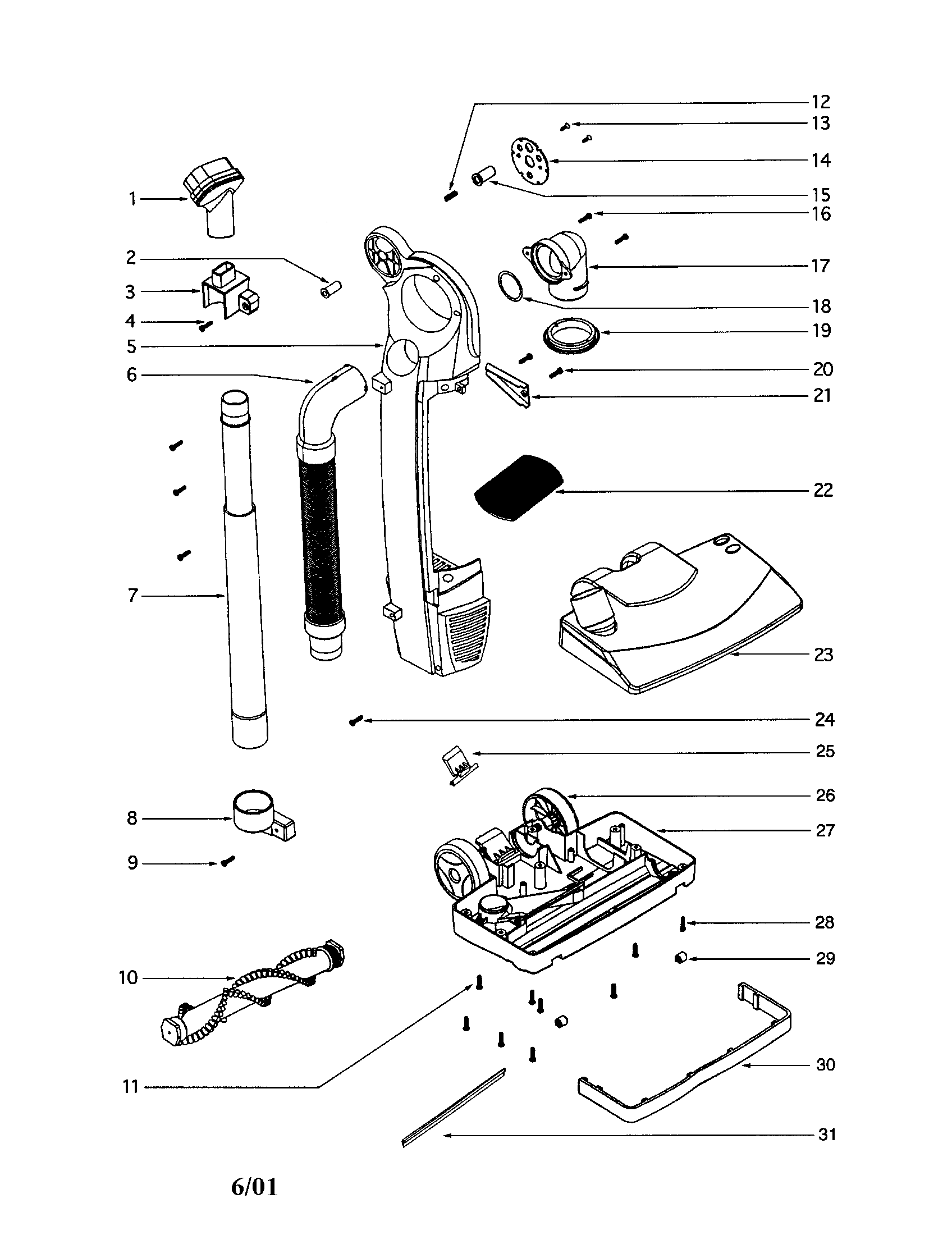 Eureka SC785AT hood diagram