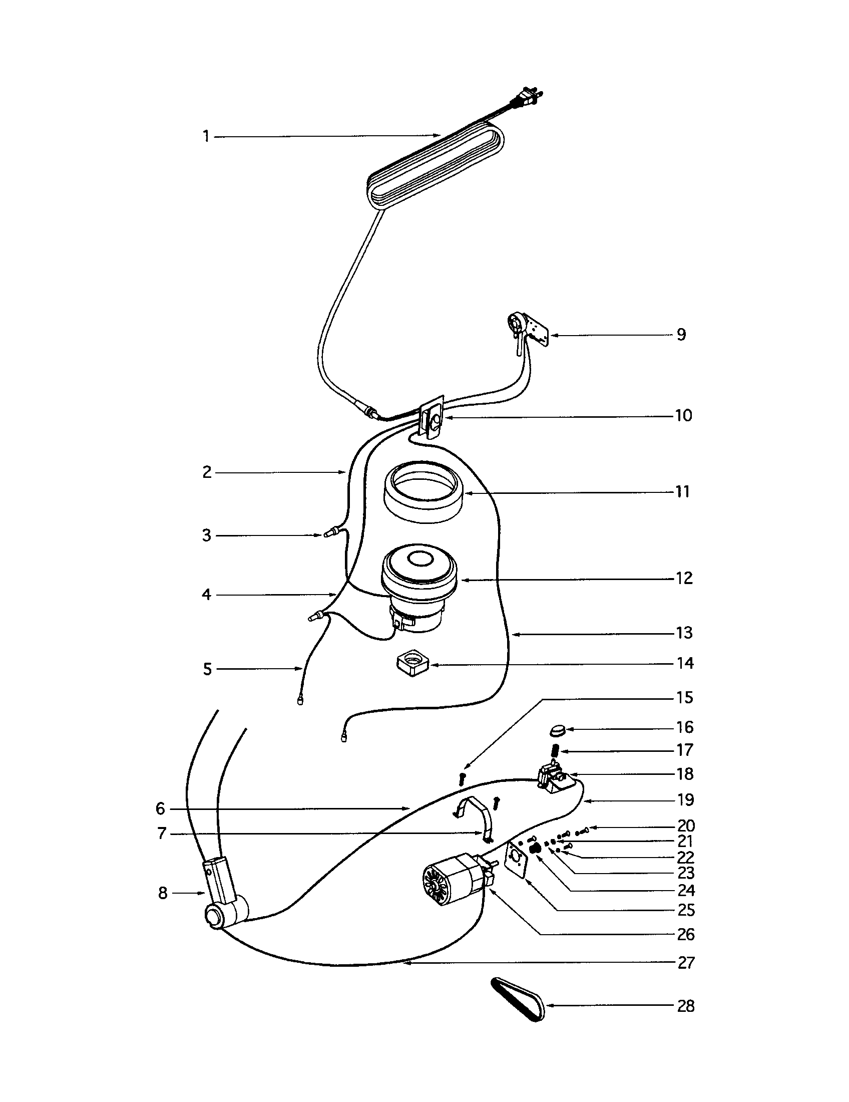 Eureka SC785AT motor diagram