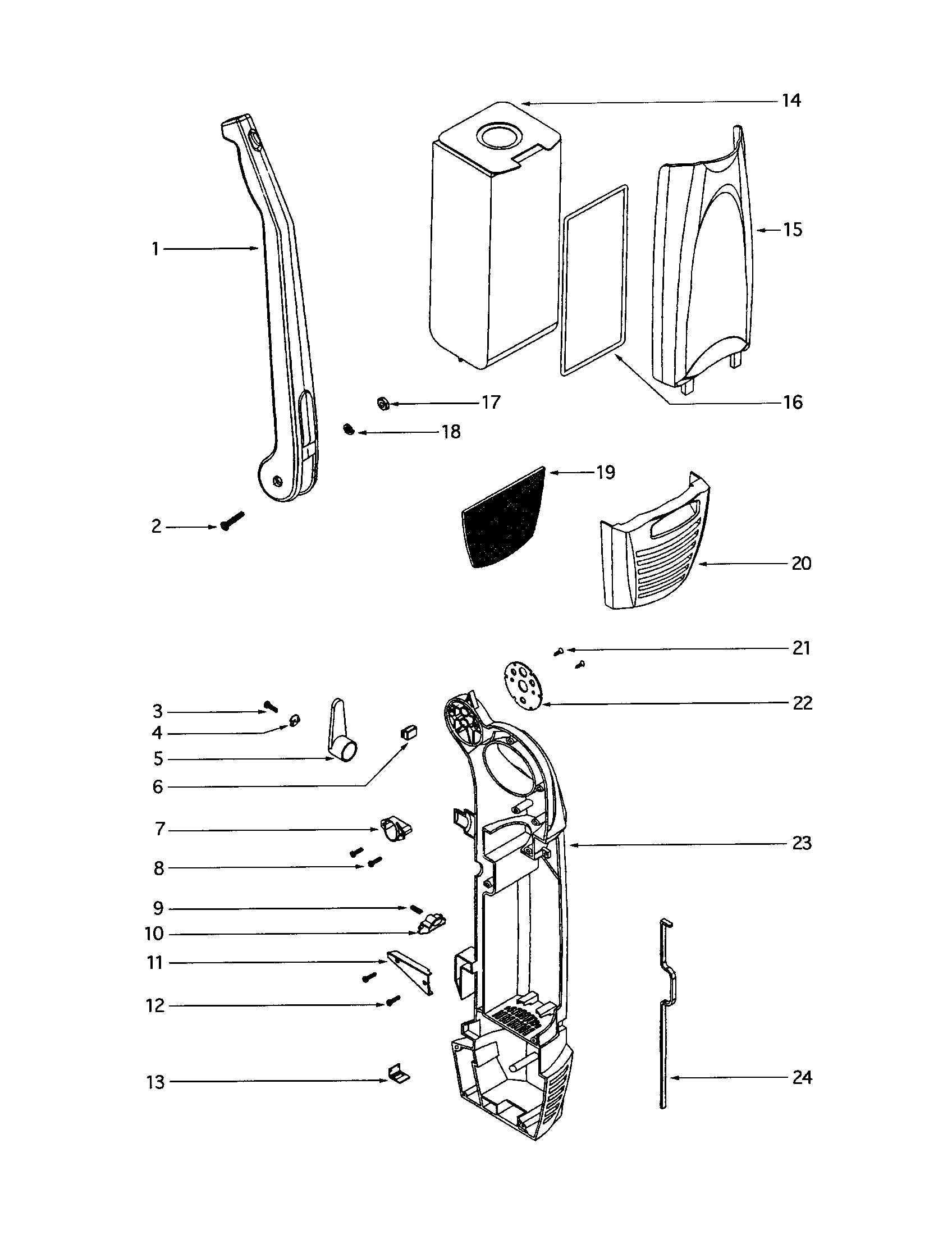 Eureka SC785AT cover diagram