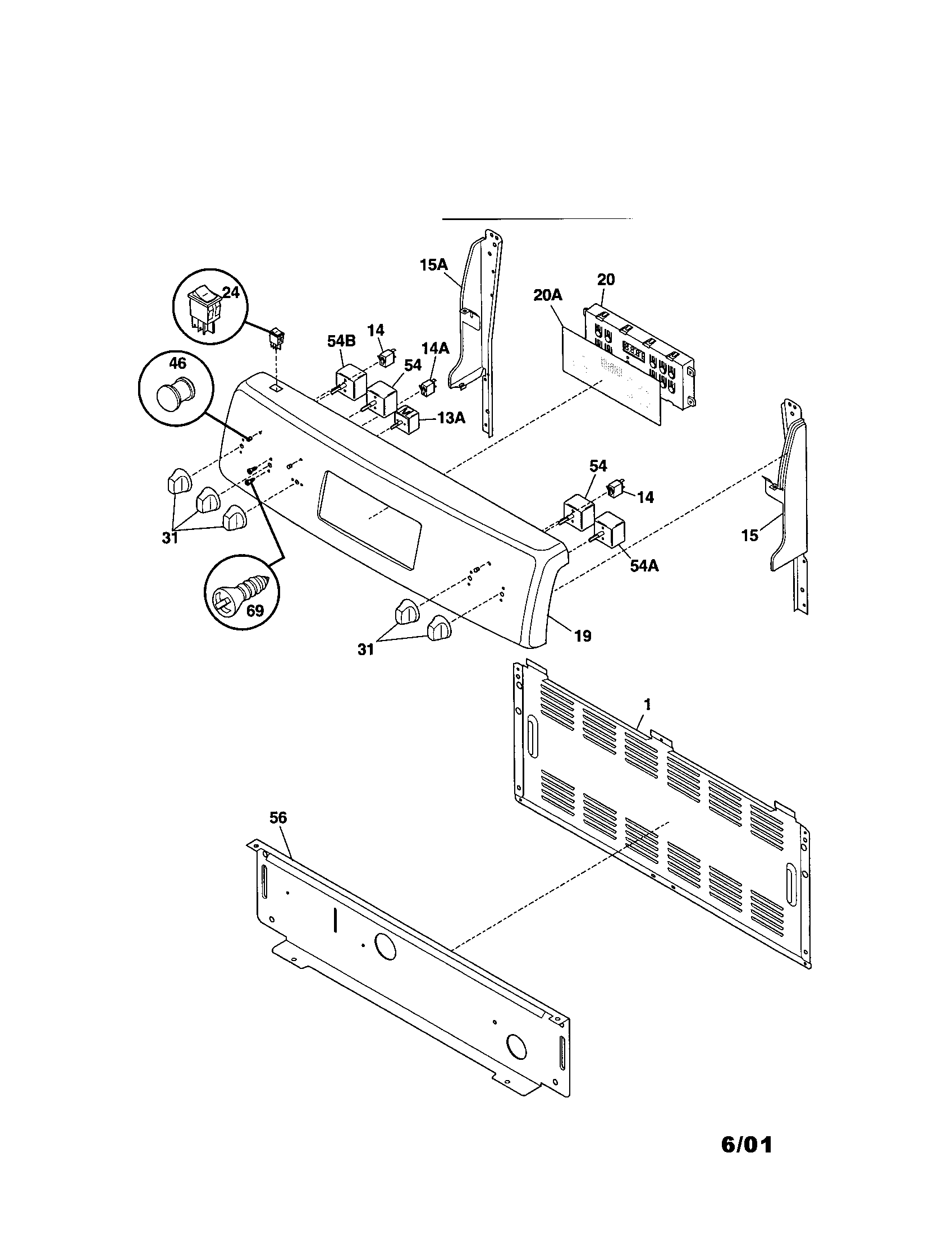 Kenmore 79093750100 backguard diagram