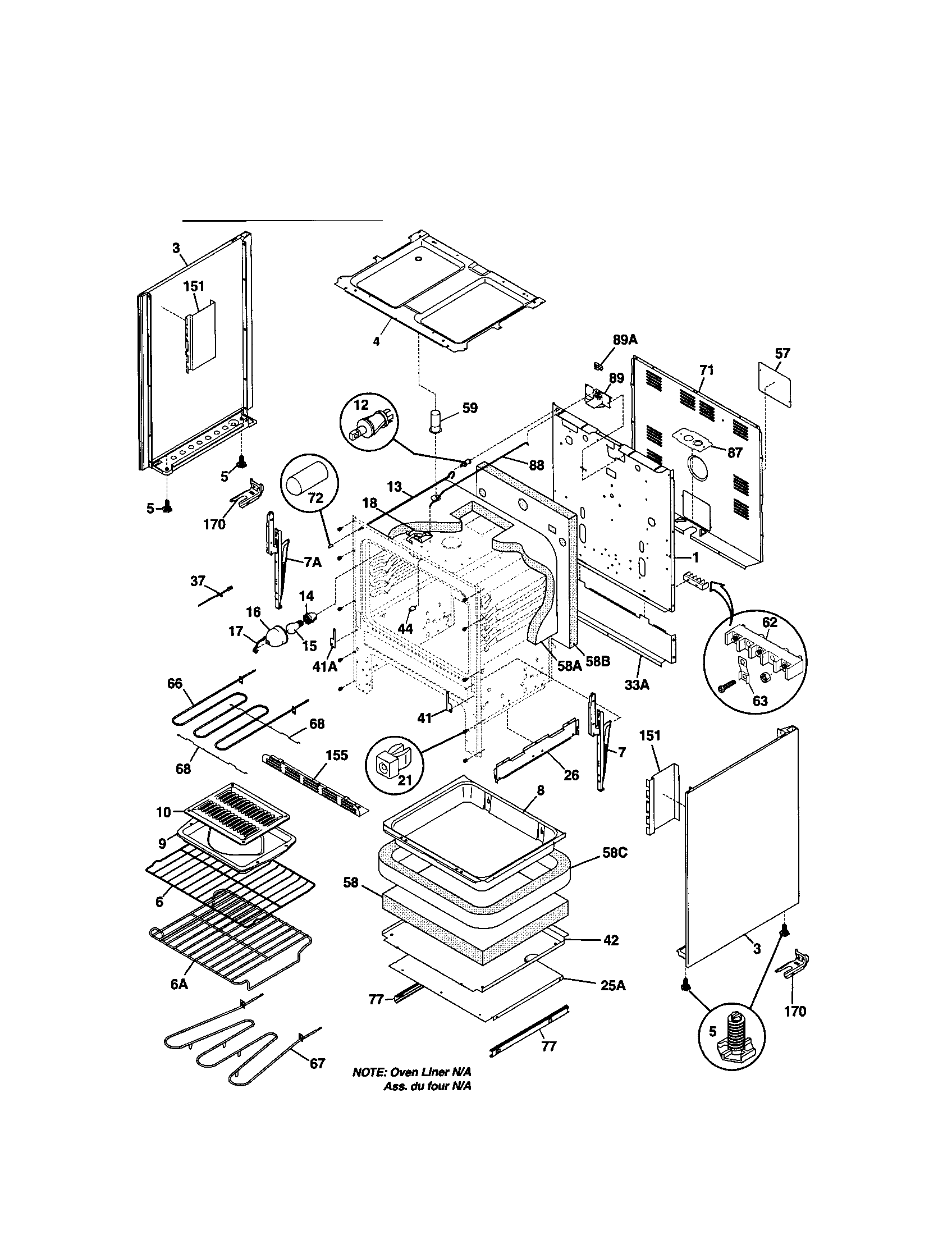 Kenmore 79093750100 body diagram