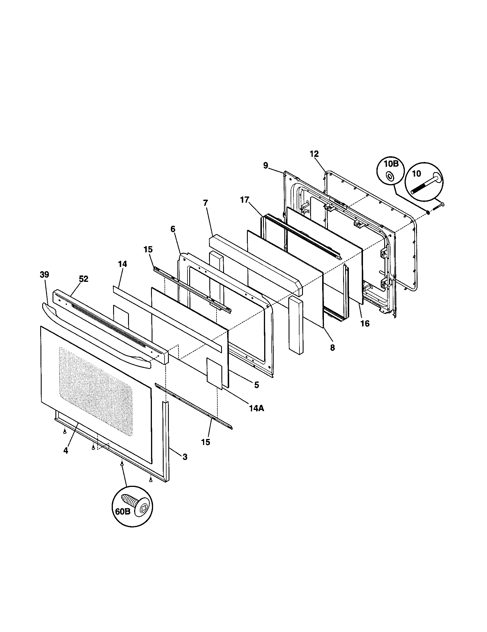 Kenmore 79093750100 door diagram