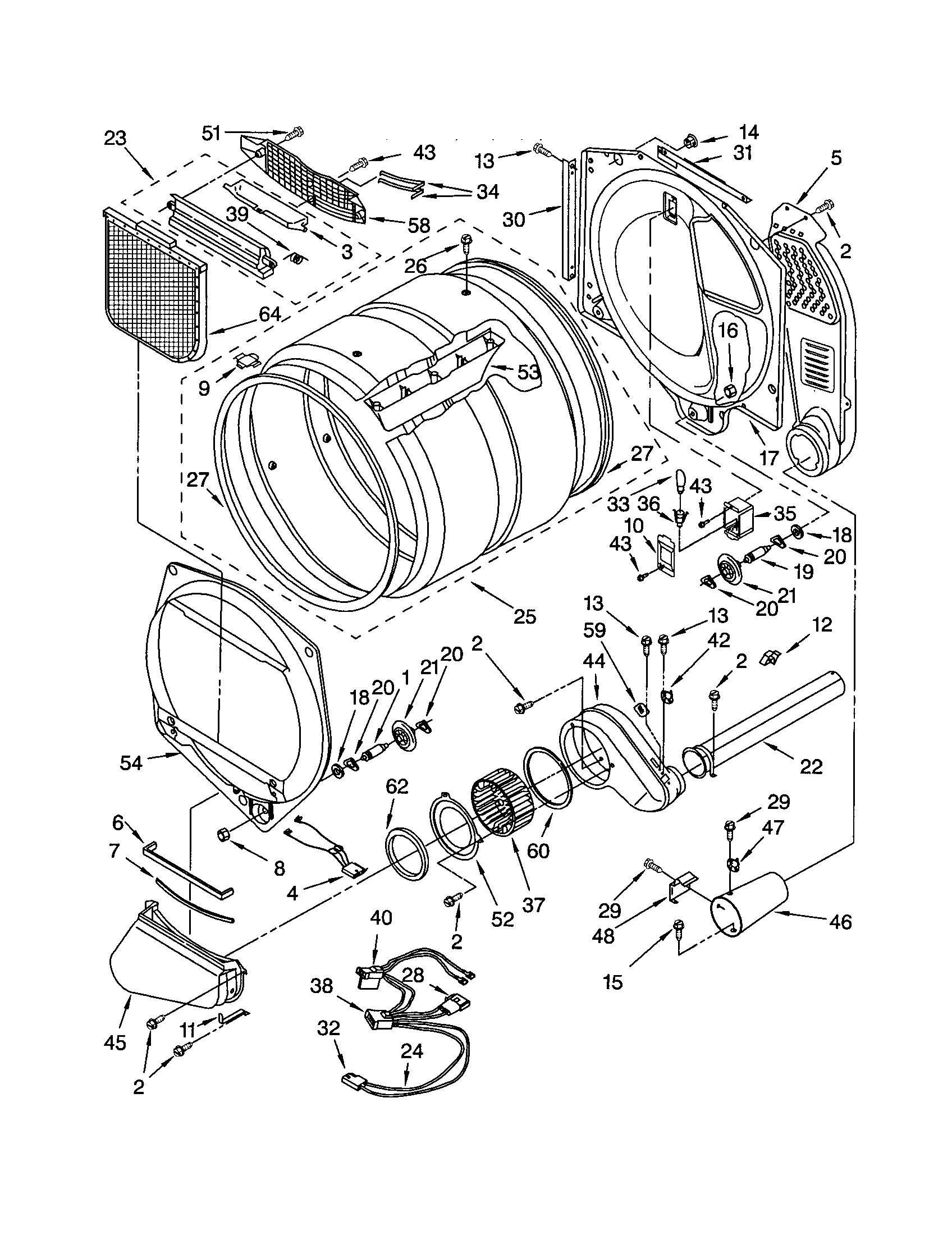 Kenmore 11092824100 bulkhead diagram