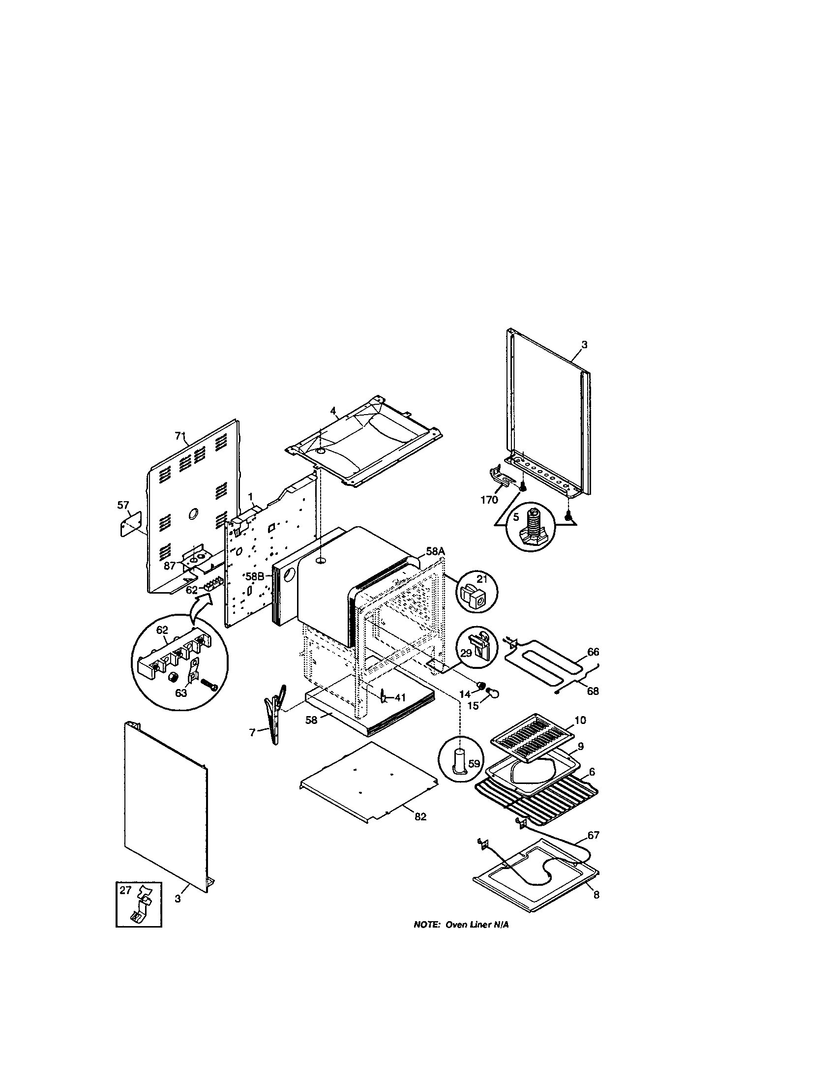 Kenmore 79091102001 body diagram