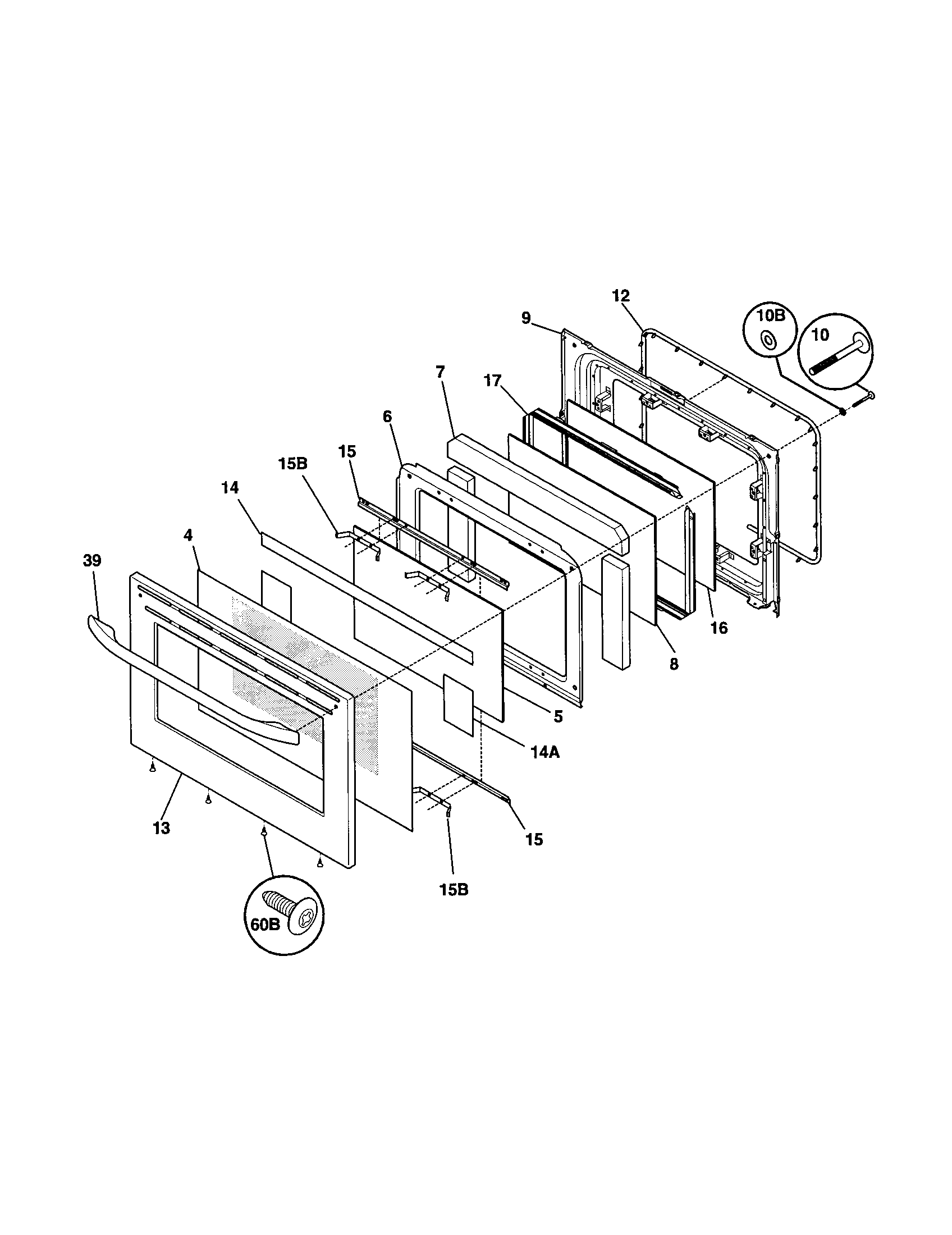 Kenmore 79075993100 door diagram
