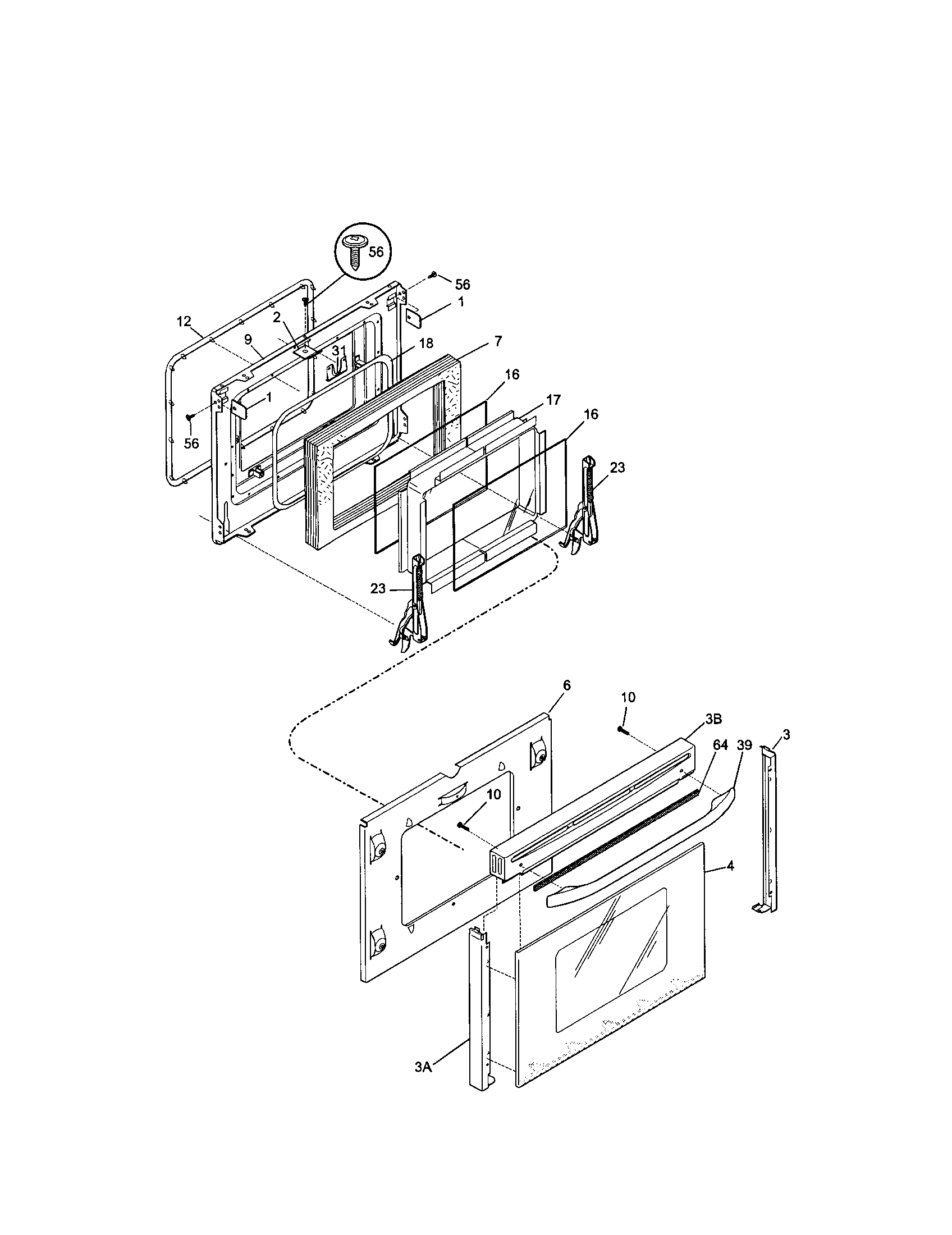 Kenmore 79046991100 door diagram