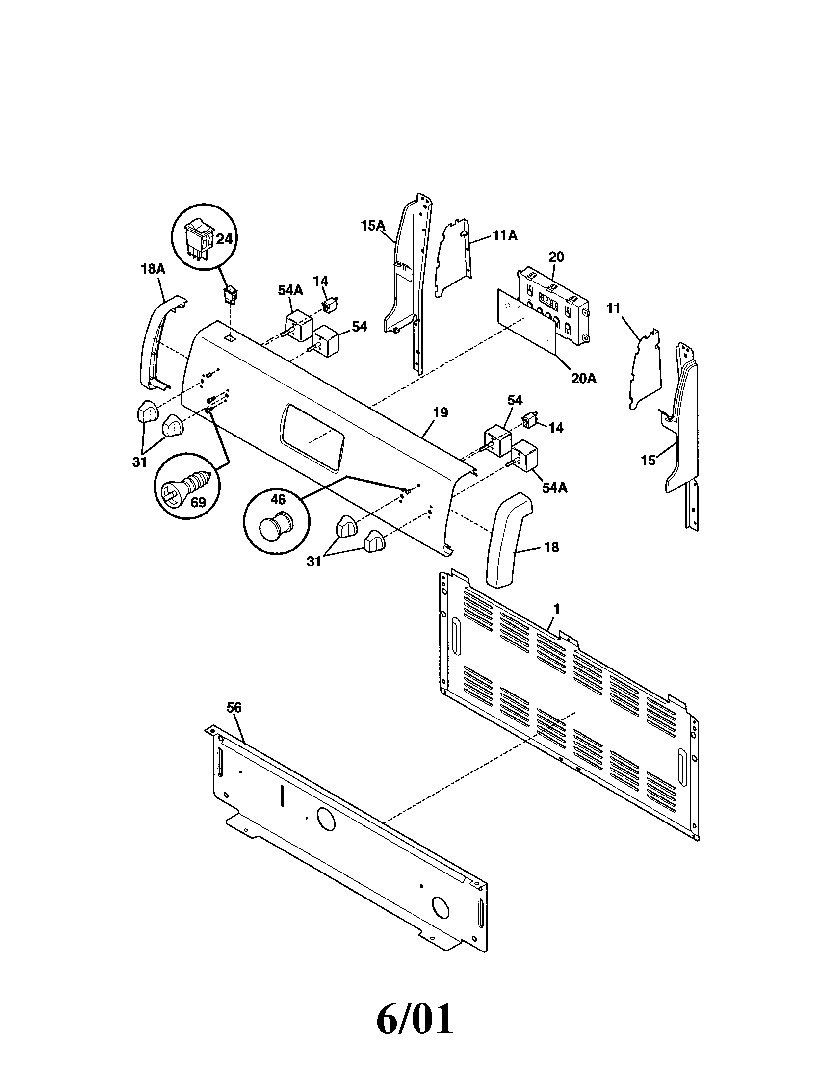 Kenmore 79061754100 backguard diagram
