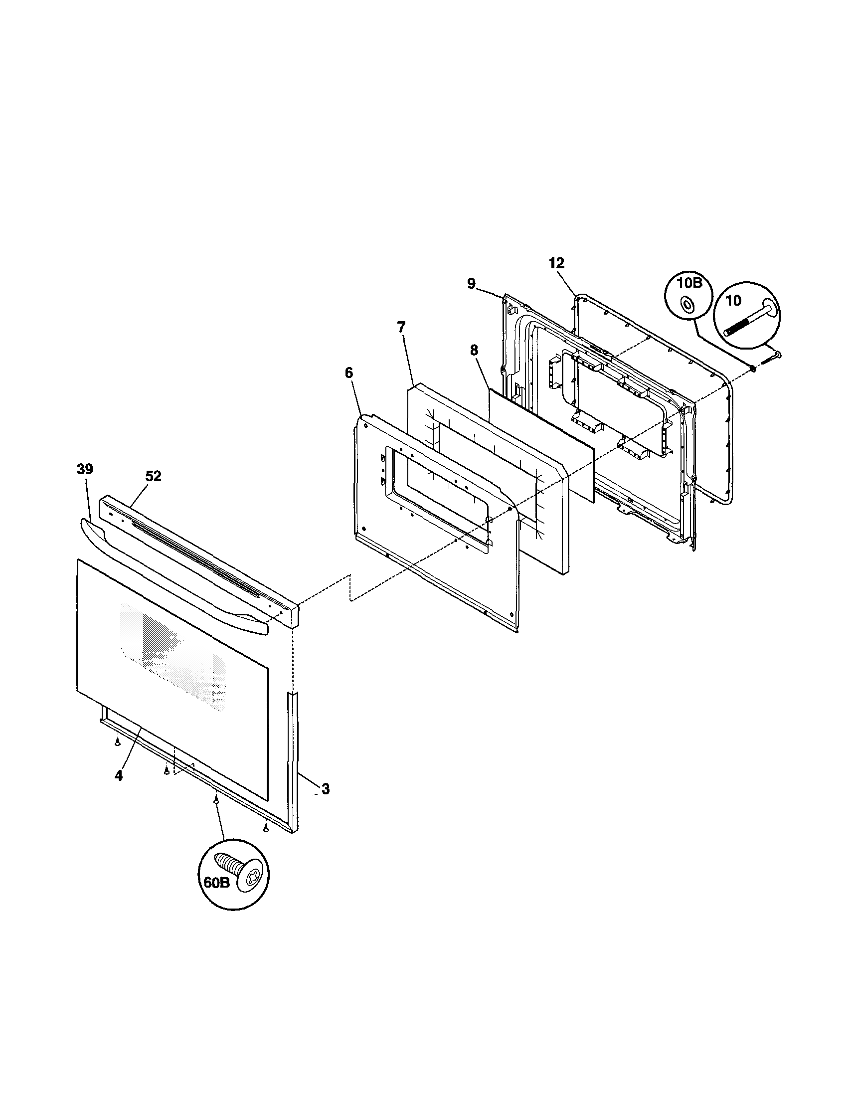 Kenmore 79061754100 door diagram