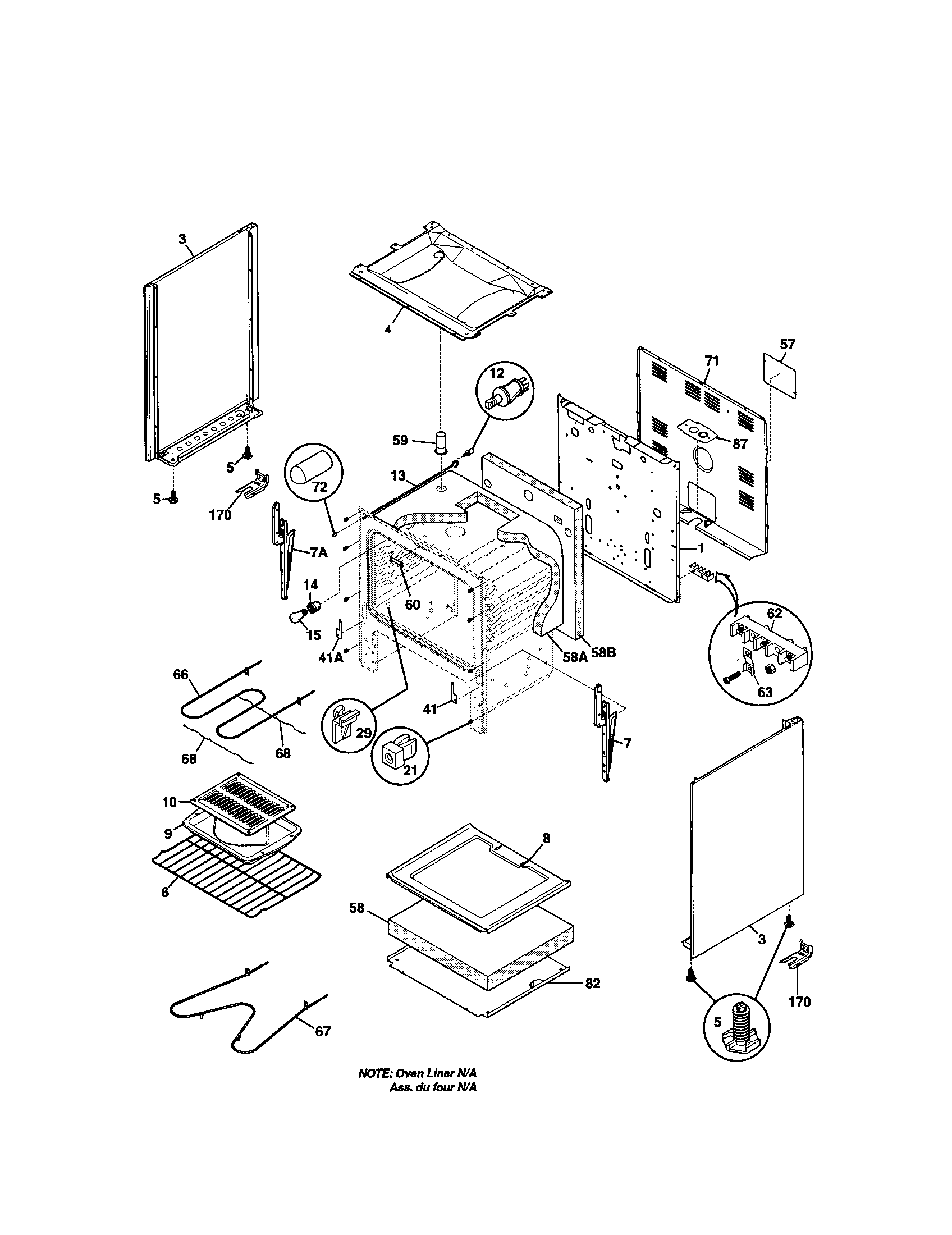 Kenmore 79062091101 body diagram