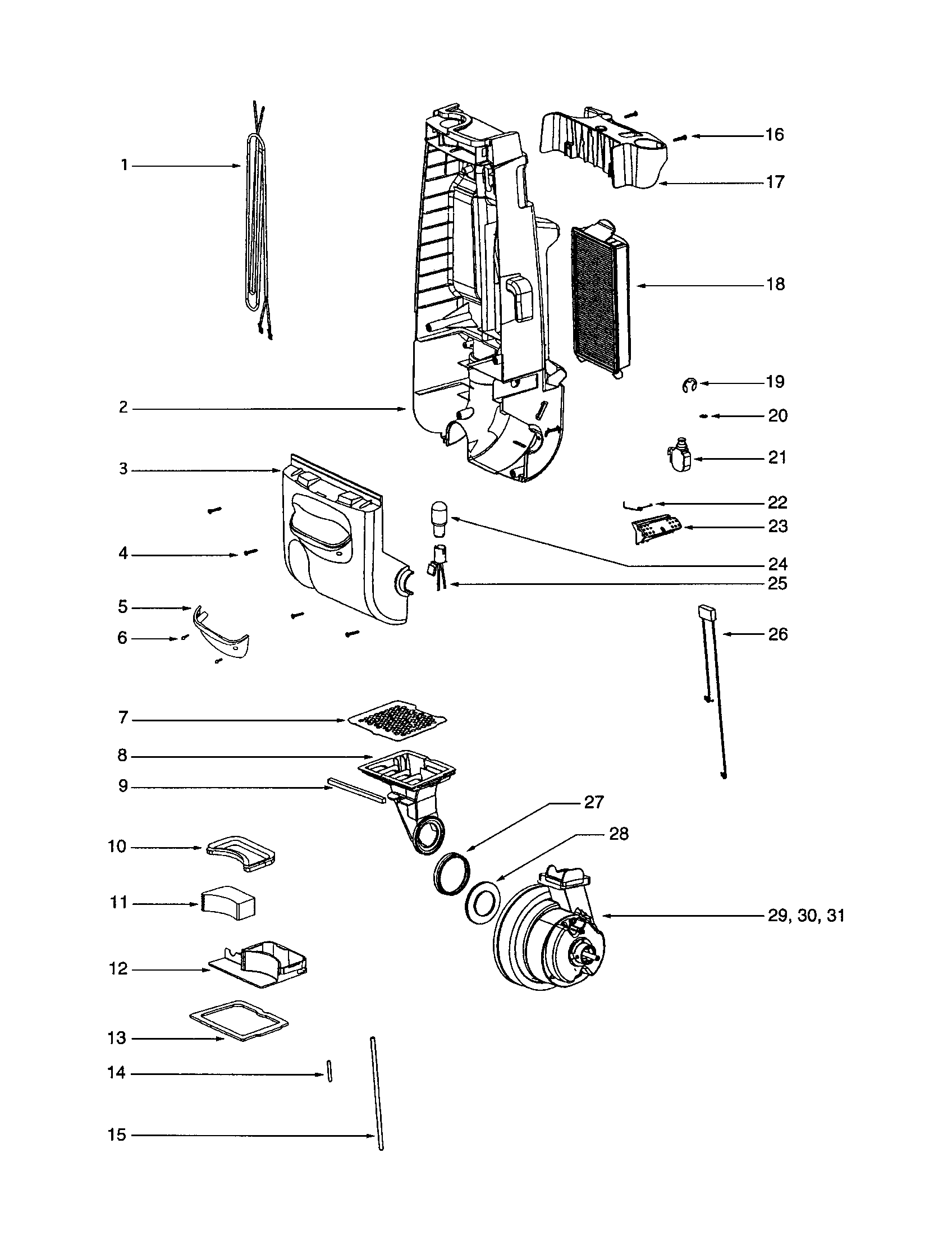 Eureka 4680AT-2 housing diagram
