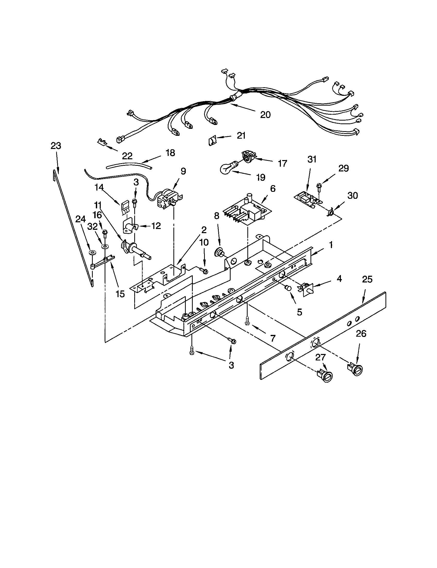 Kenmore 10651259101 control diagram