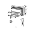 GE TBX18IIDARAA freezer door diagram