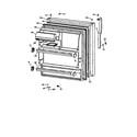 GE TBX18IIDARAA refrigerator door diagram