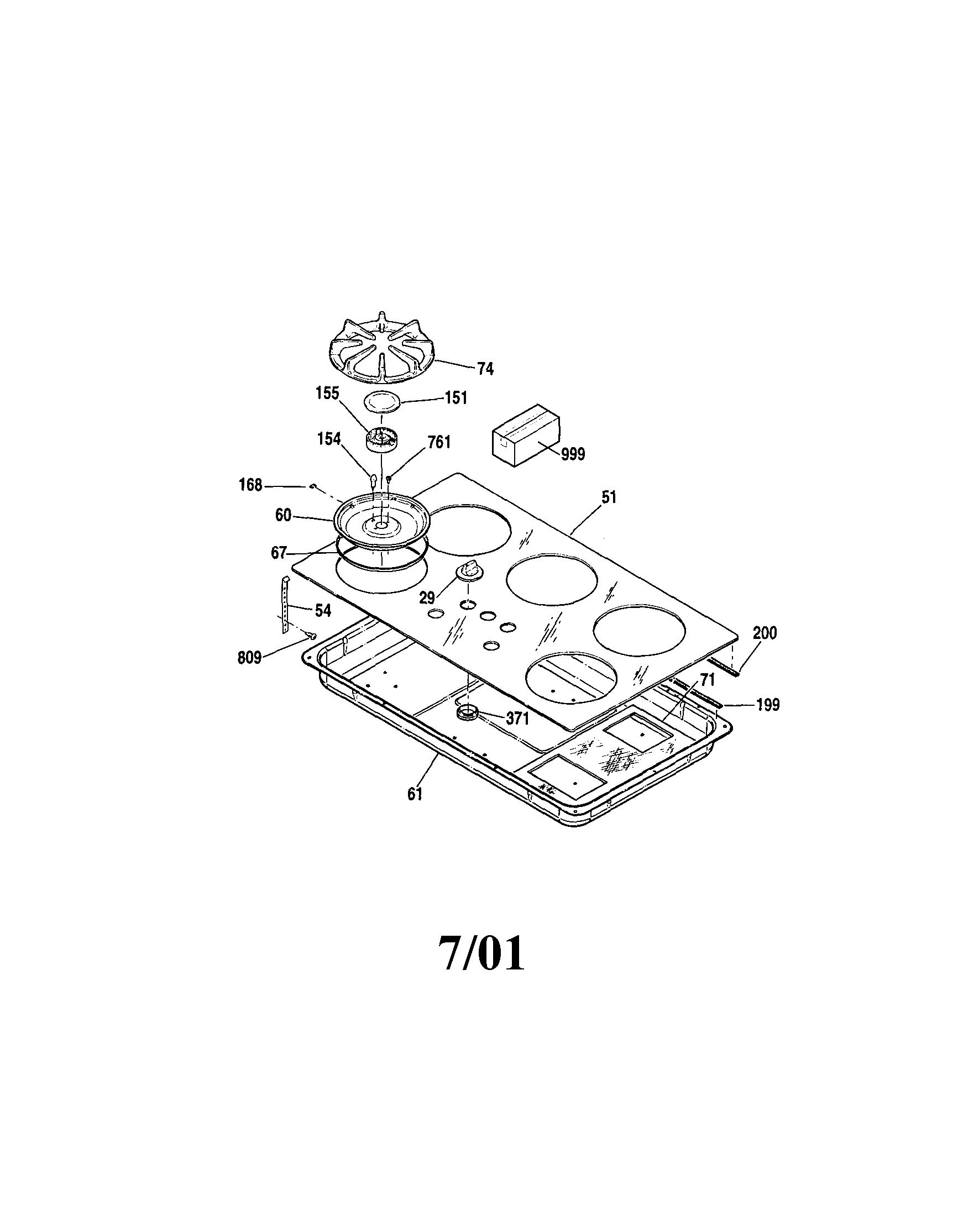 Kenmore 91133384100 maintop diagram