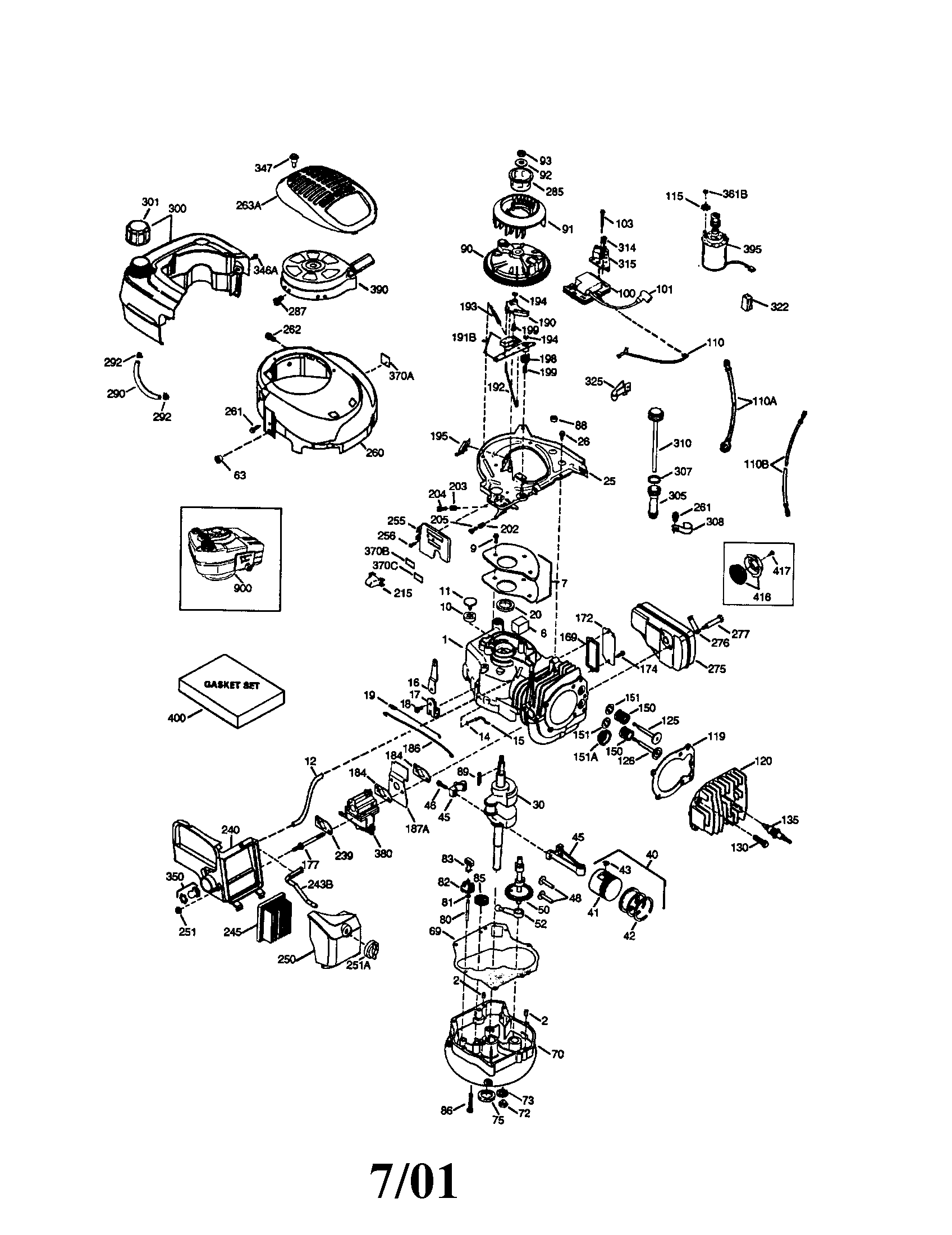 Craftsman 917379360 4-cycle engine diagram