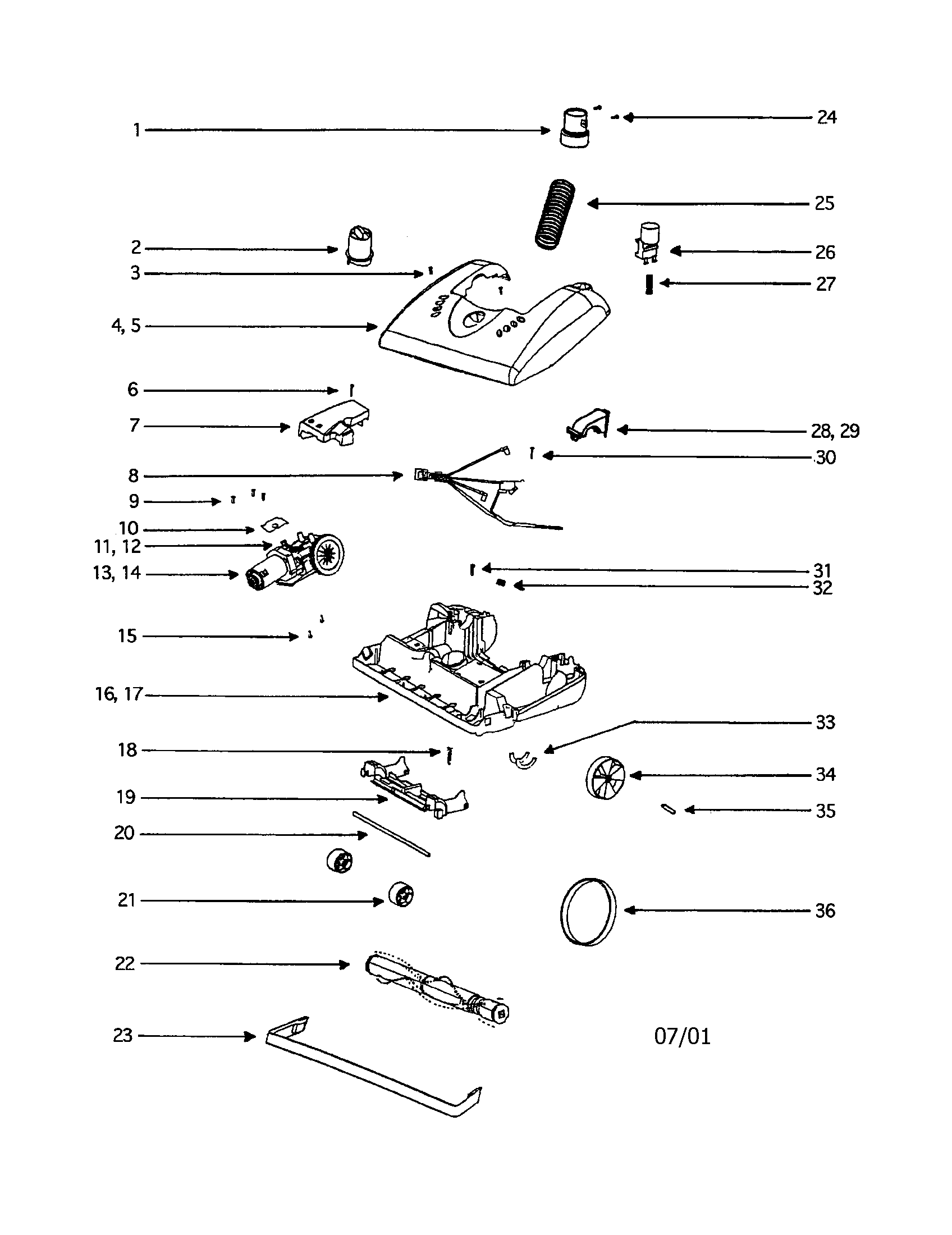 Eureka 5195AT base diagram