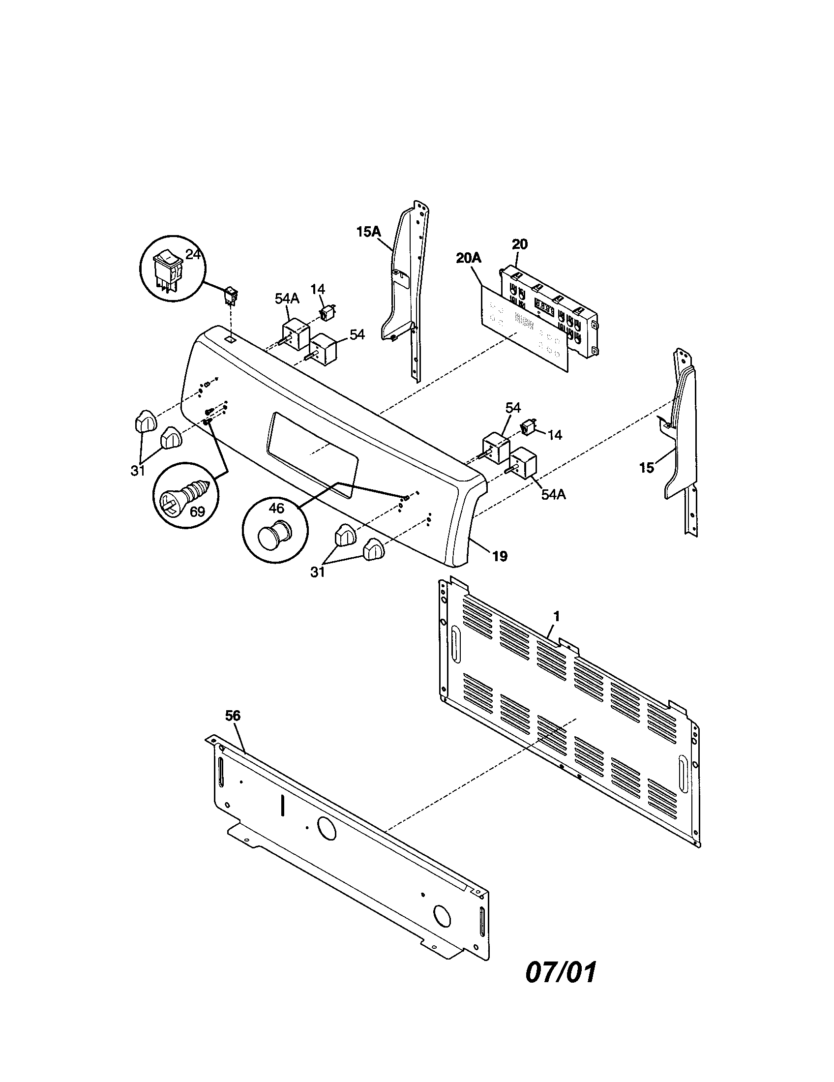 Kenmore 79095419100 backguard diagram