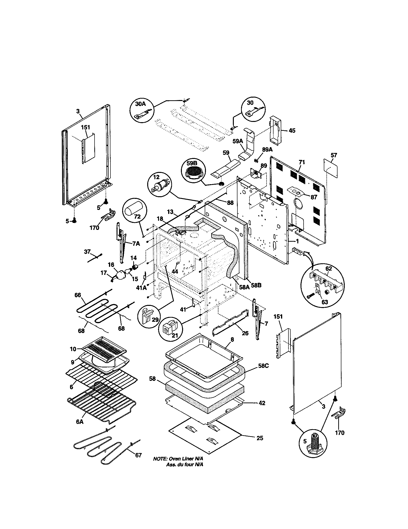 Kenmore 79095419100 body diagram