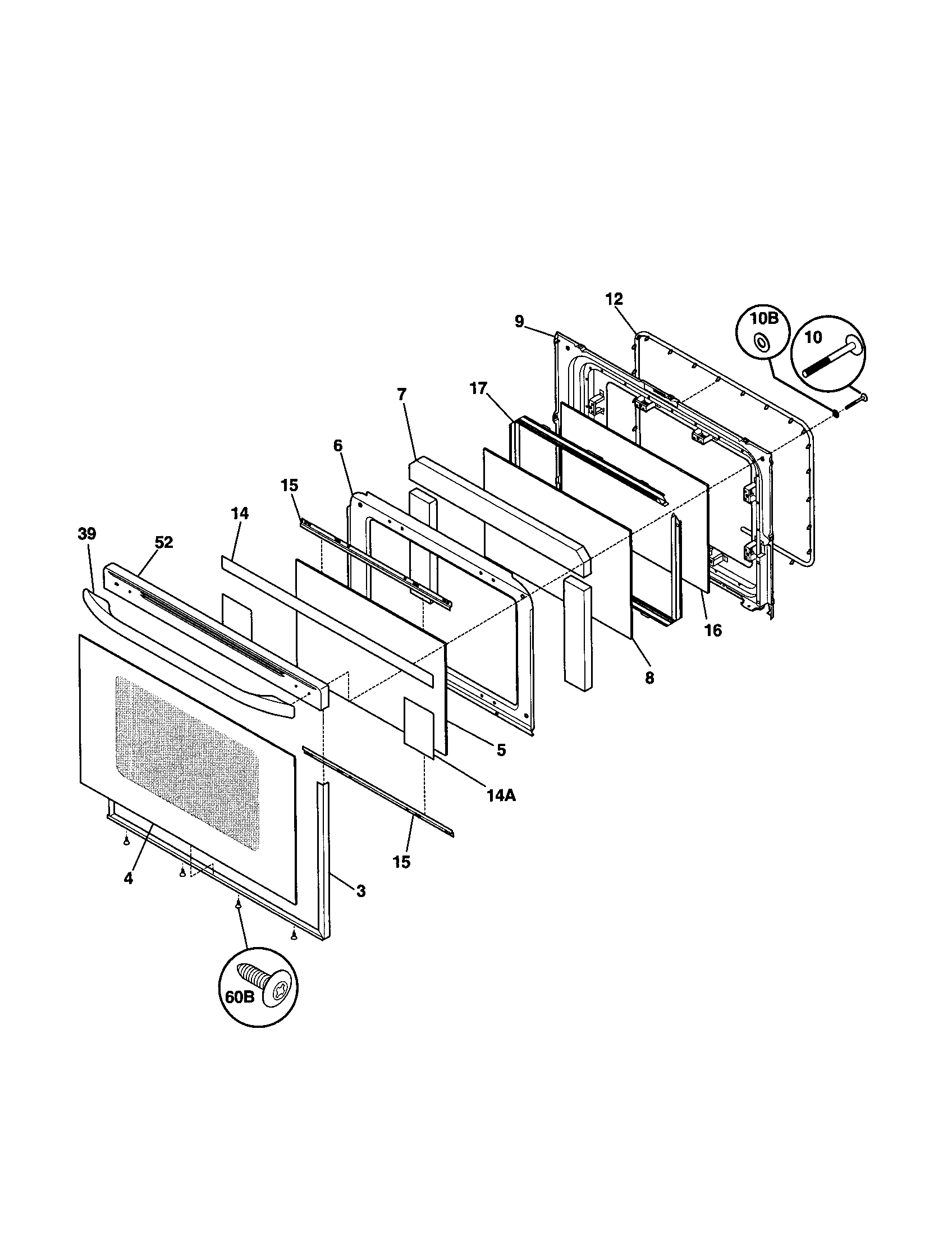 Kenmore 79095419100 door diagram