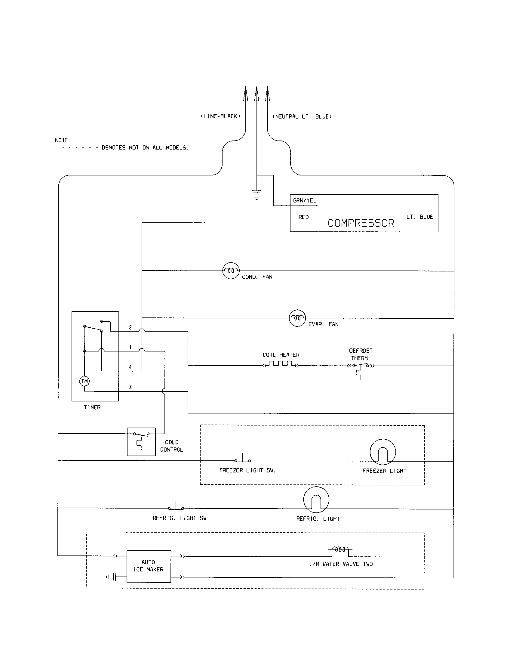 Kenmore 25331627100 wiring schematic diagram
