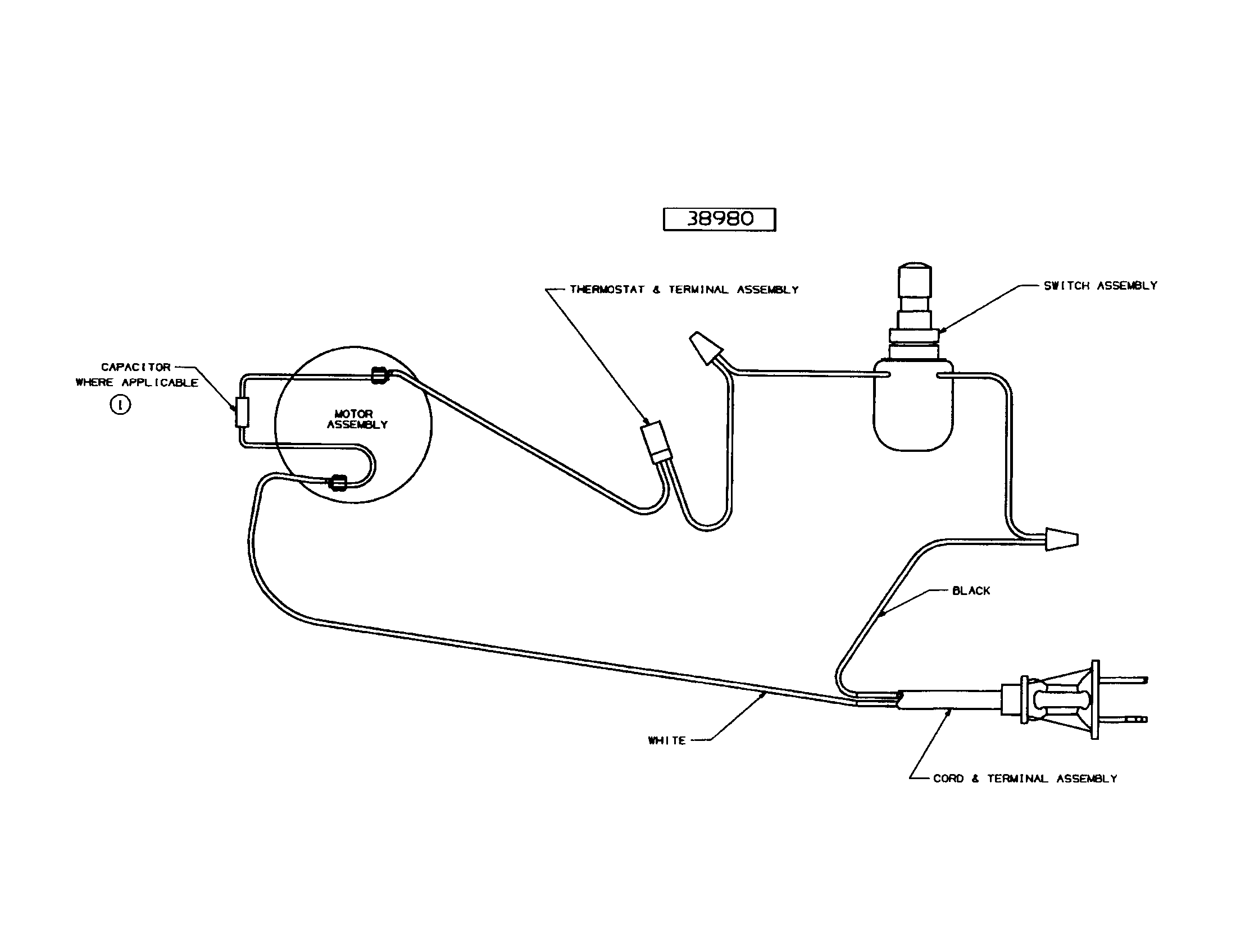 Eureka 3672B-1 wiring diagram