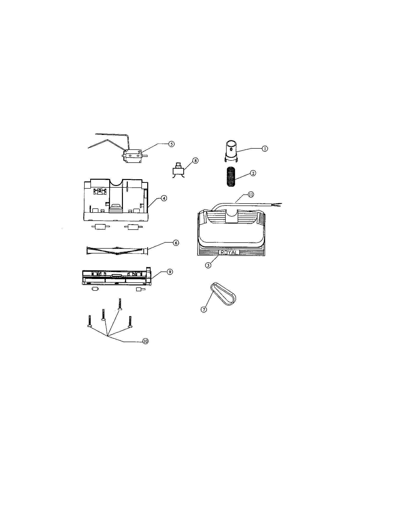 Dirt Devil 082600 motor diagram