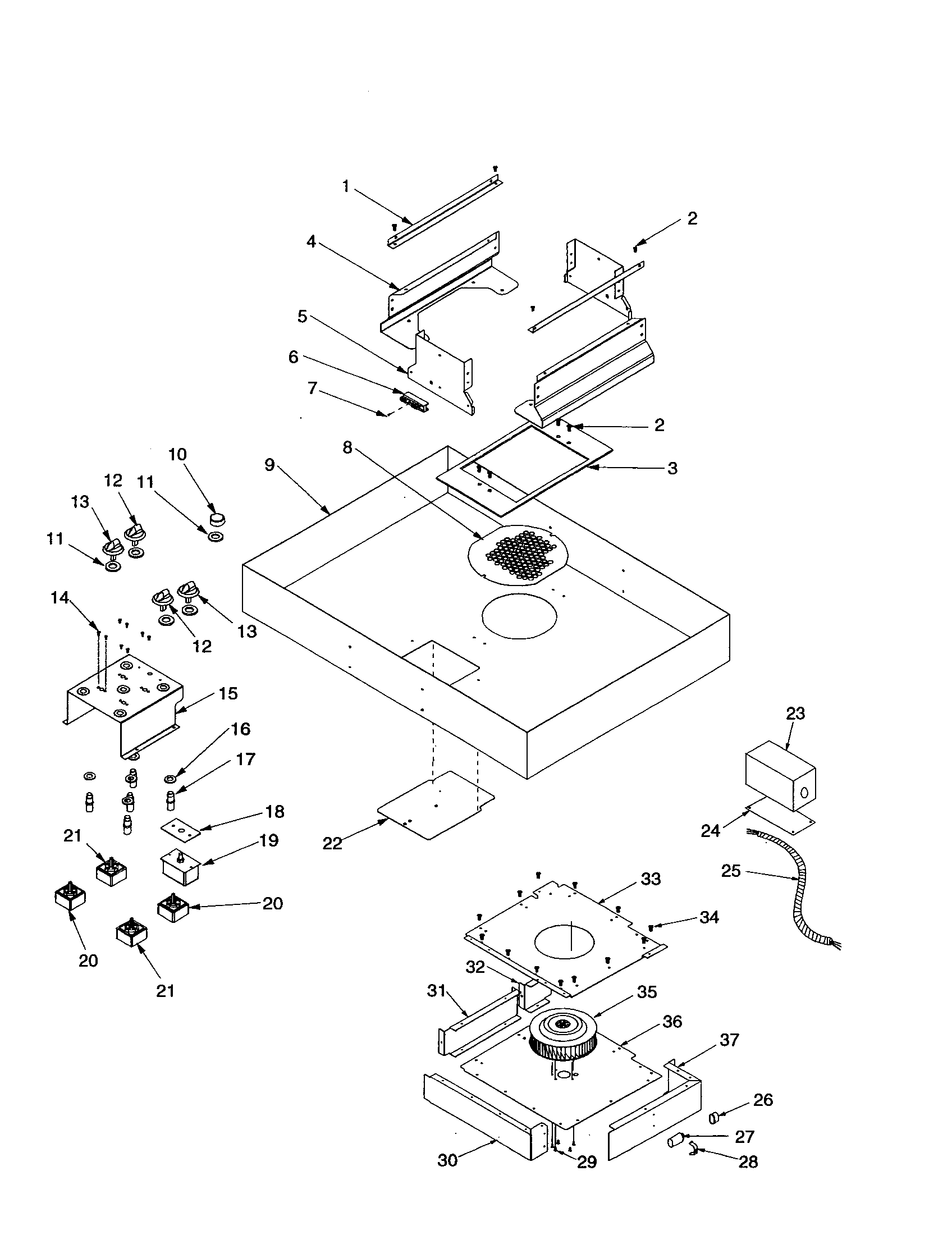 Amana ACC4370AB-PACC4370AB0 cavity diagram