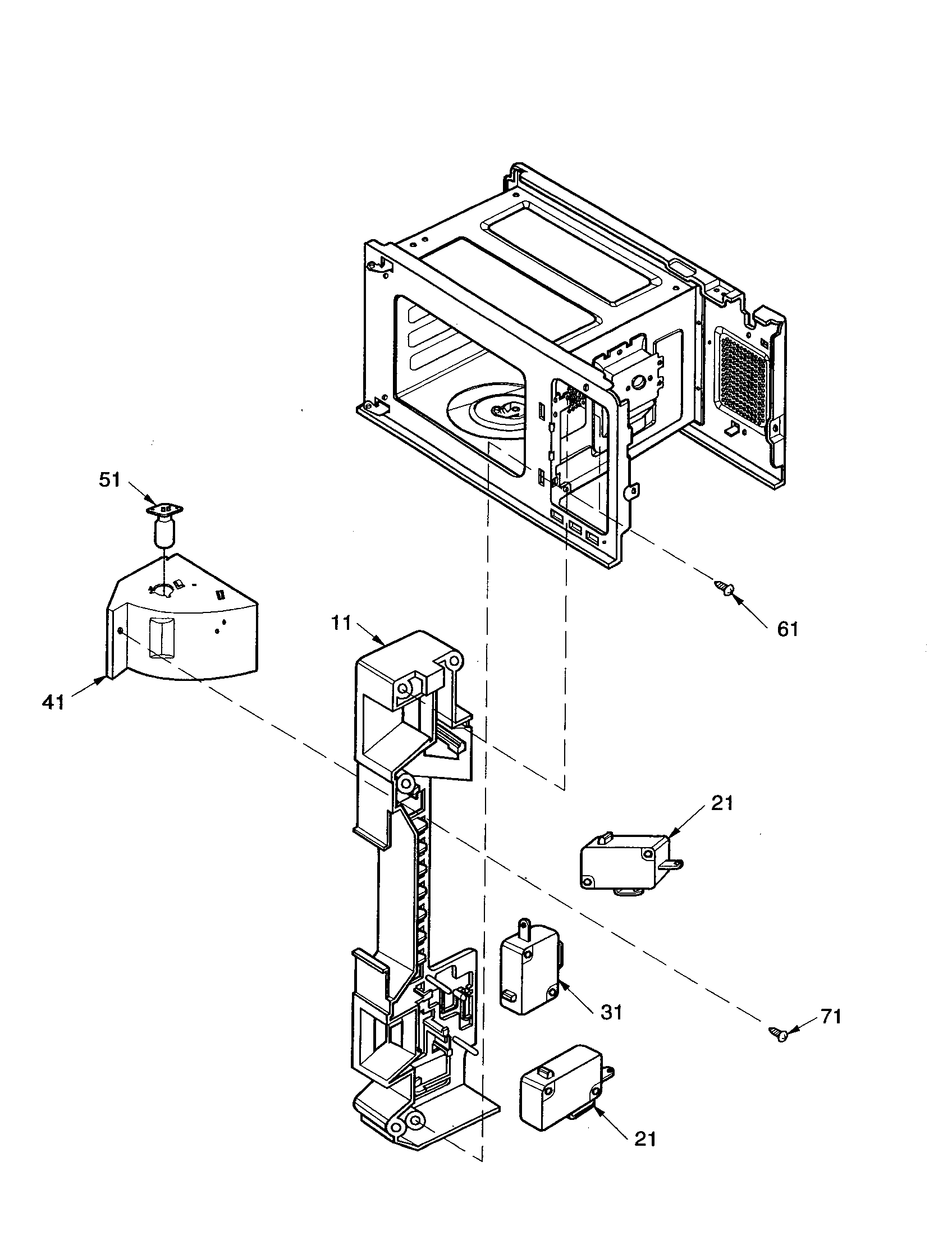 Amana ACM0720AB-PACM0720AB0 latch board diagram