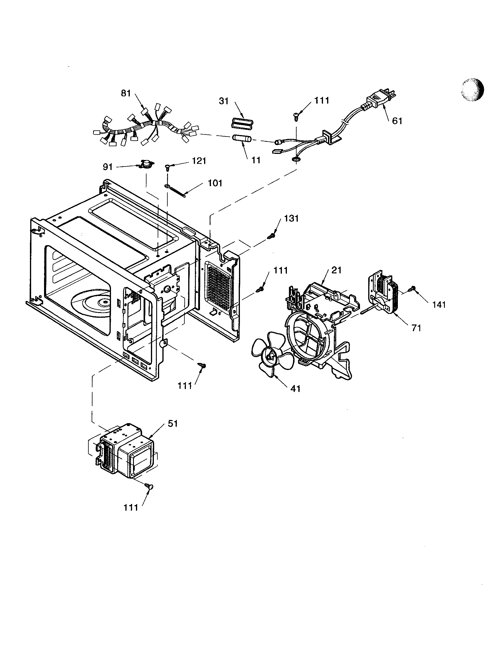 Amana ACM0720AB-PACM0720AB0 interior diagram
