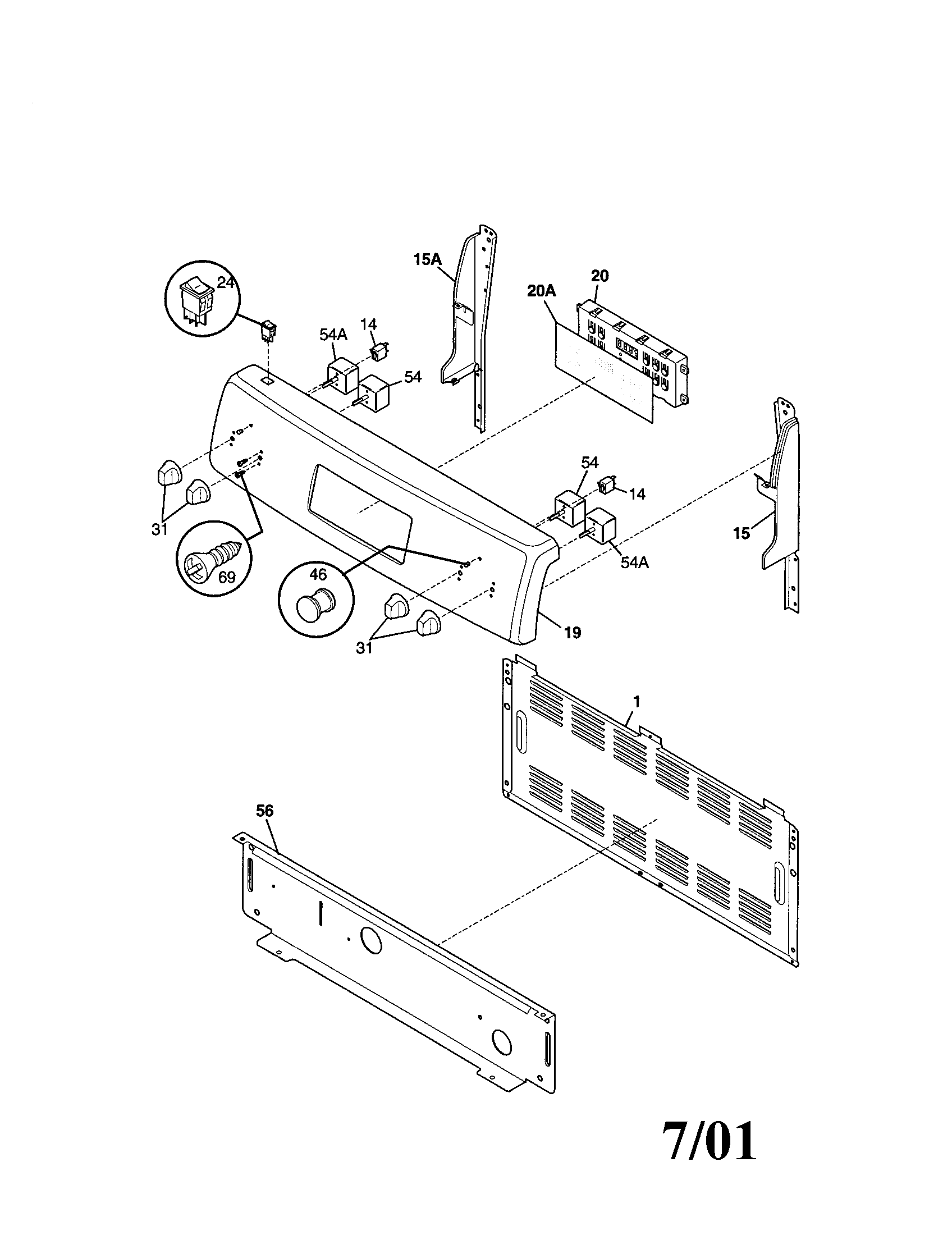 Kenmore 79092314100 backguard diagram