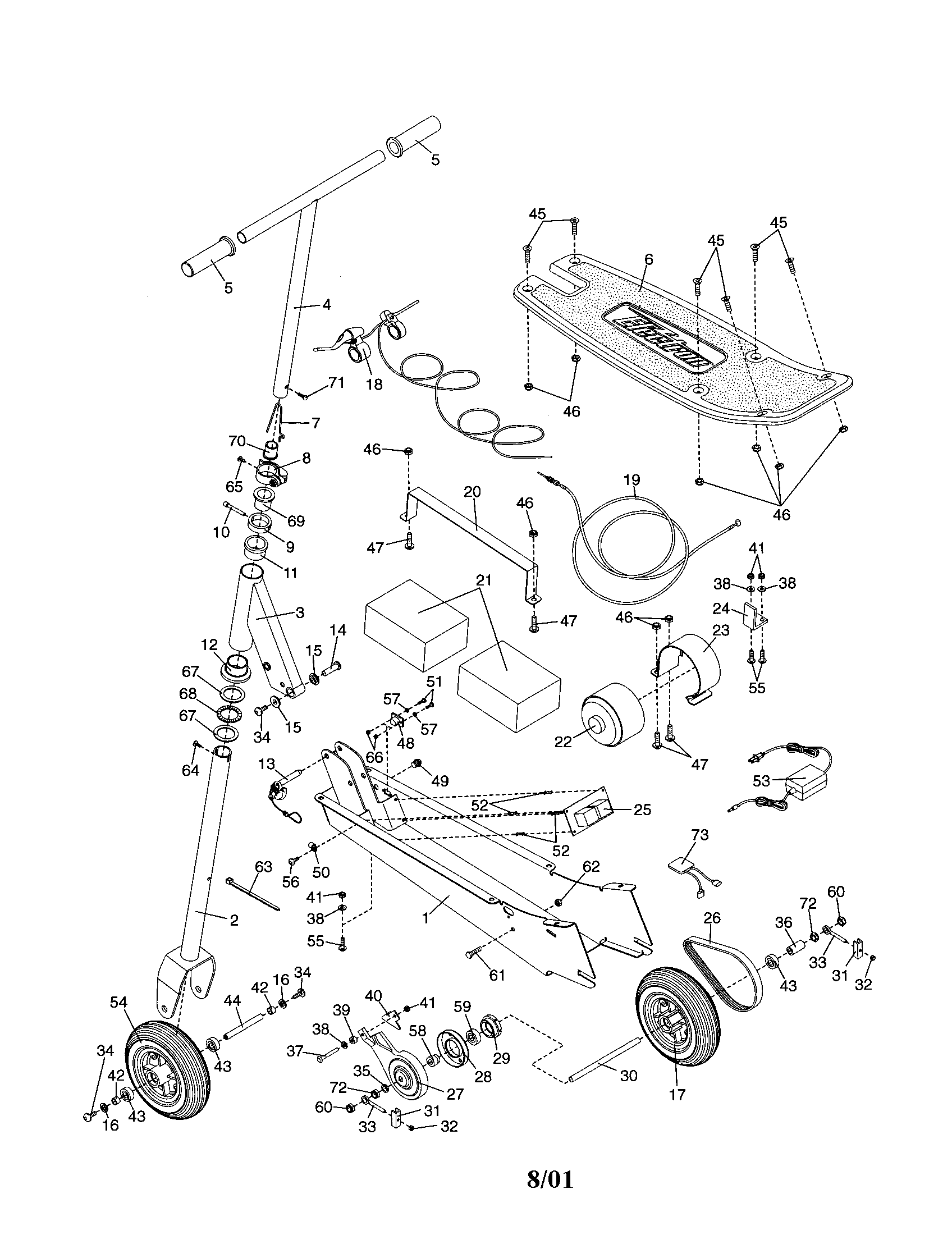 Jumpking MTSC11800 scooter diagram