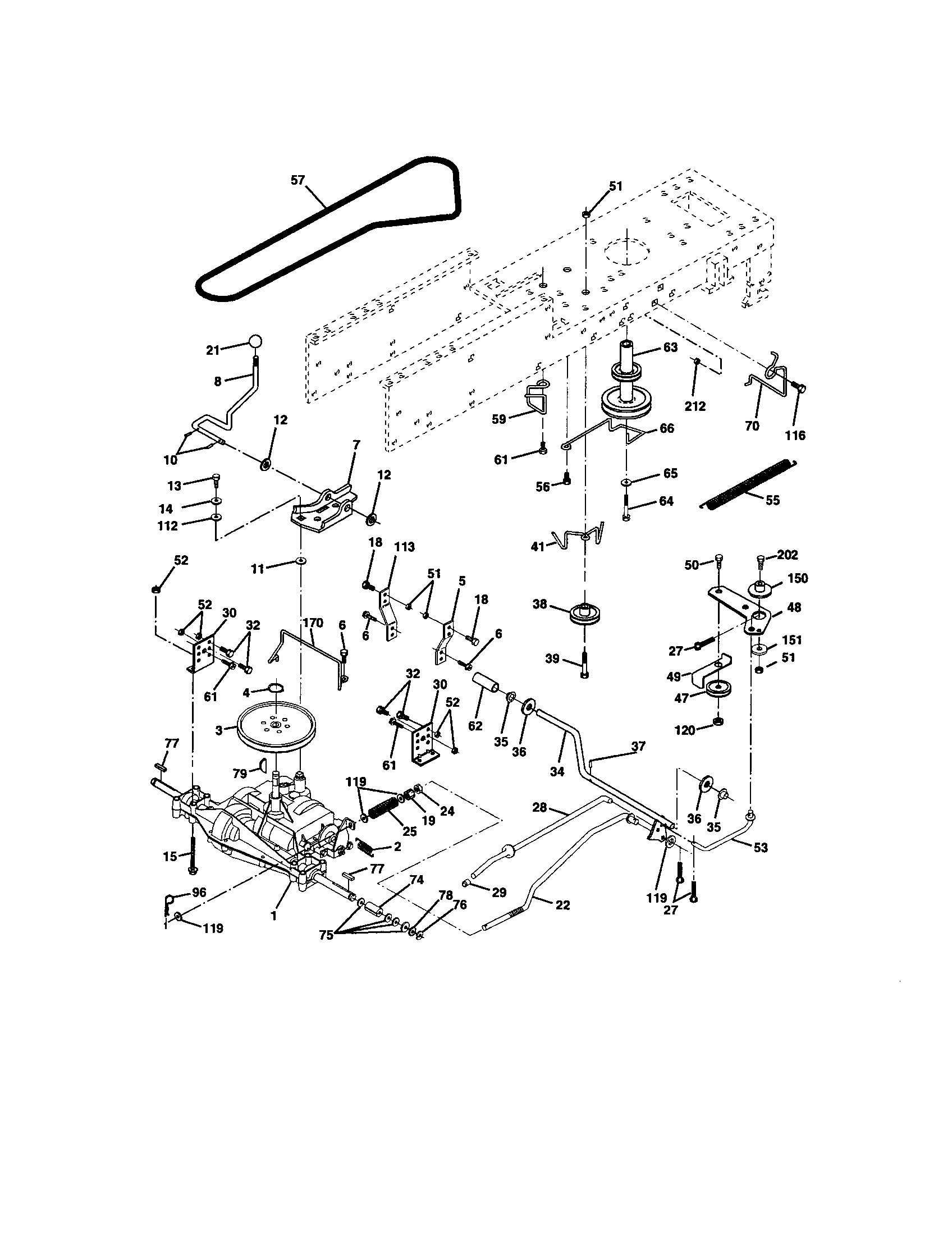 Craftsman 917271532 ground drive diagram
