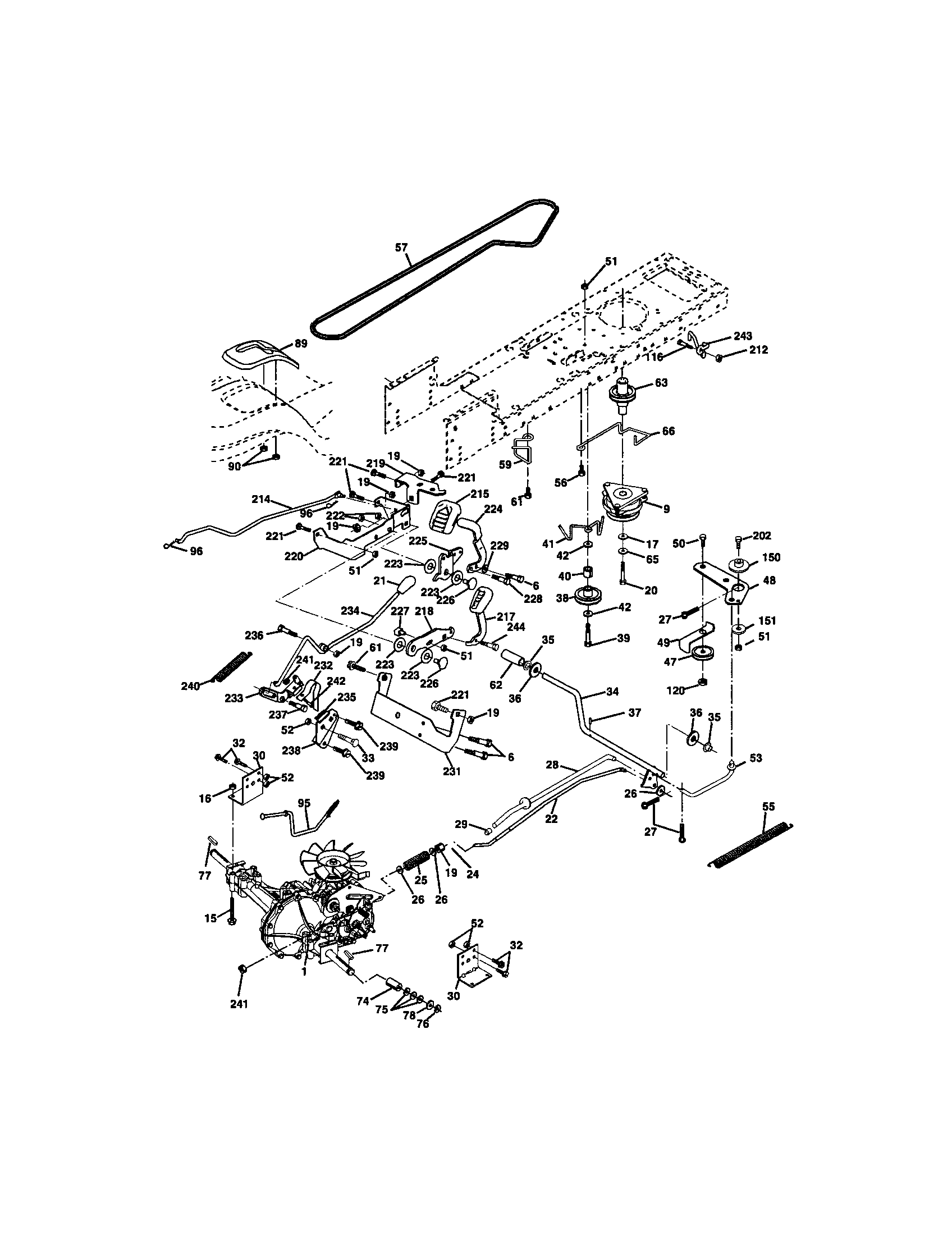 Craftsman 917272263 ground drive diagram