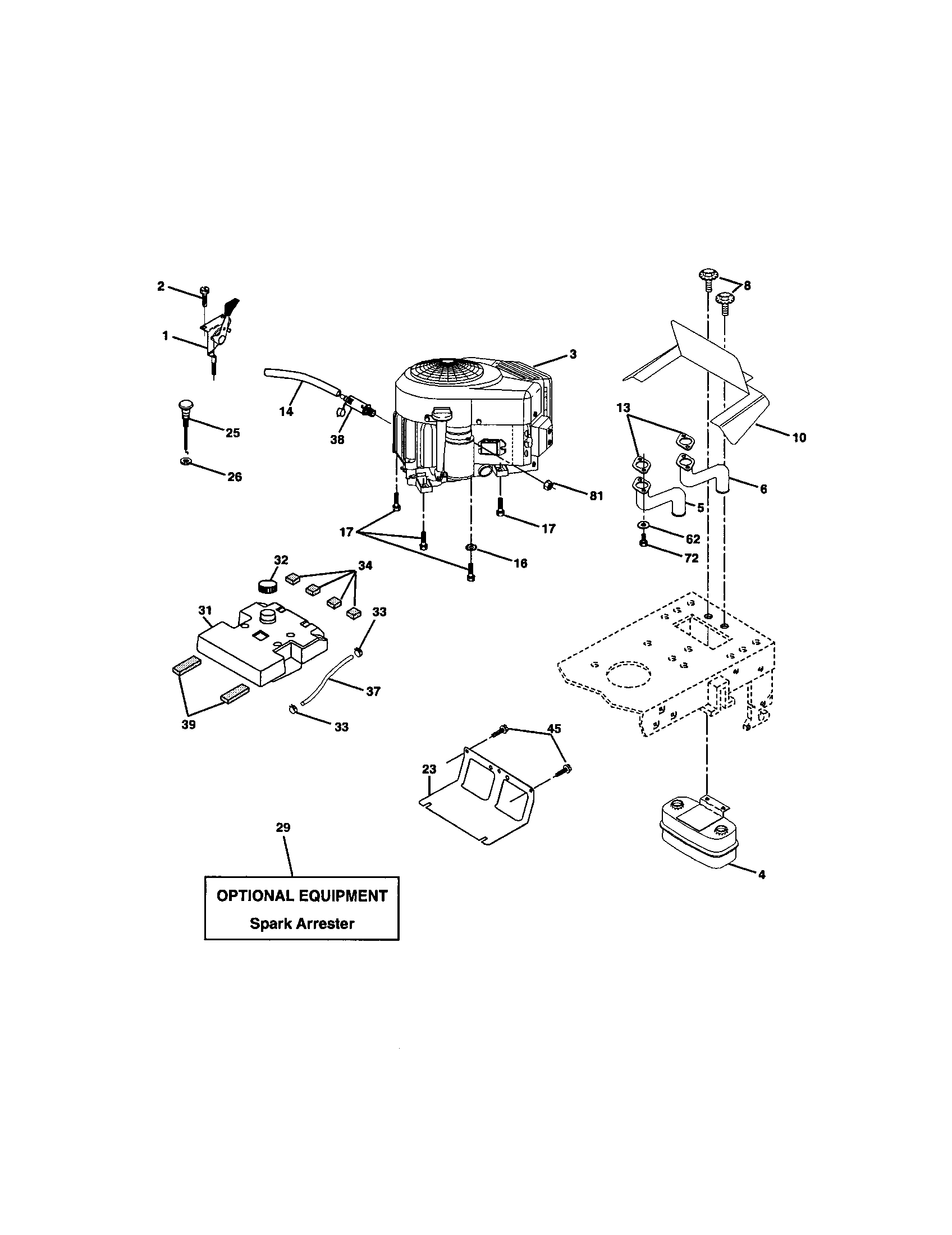 Craftsman 917272263 engine diagram