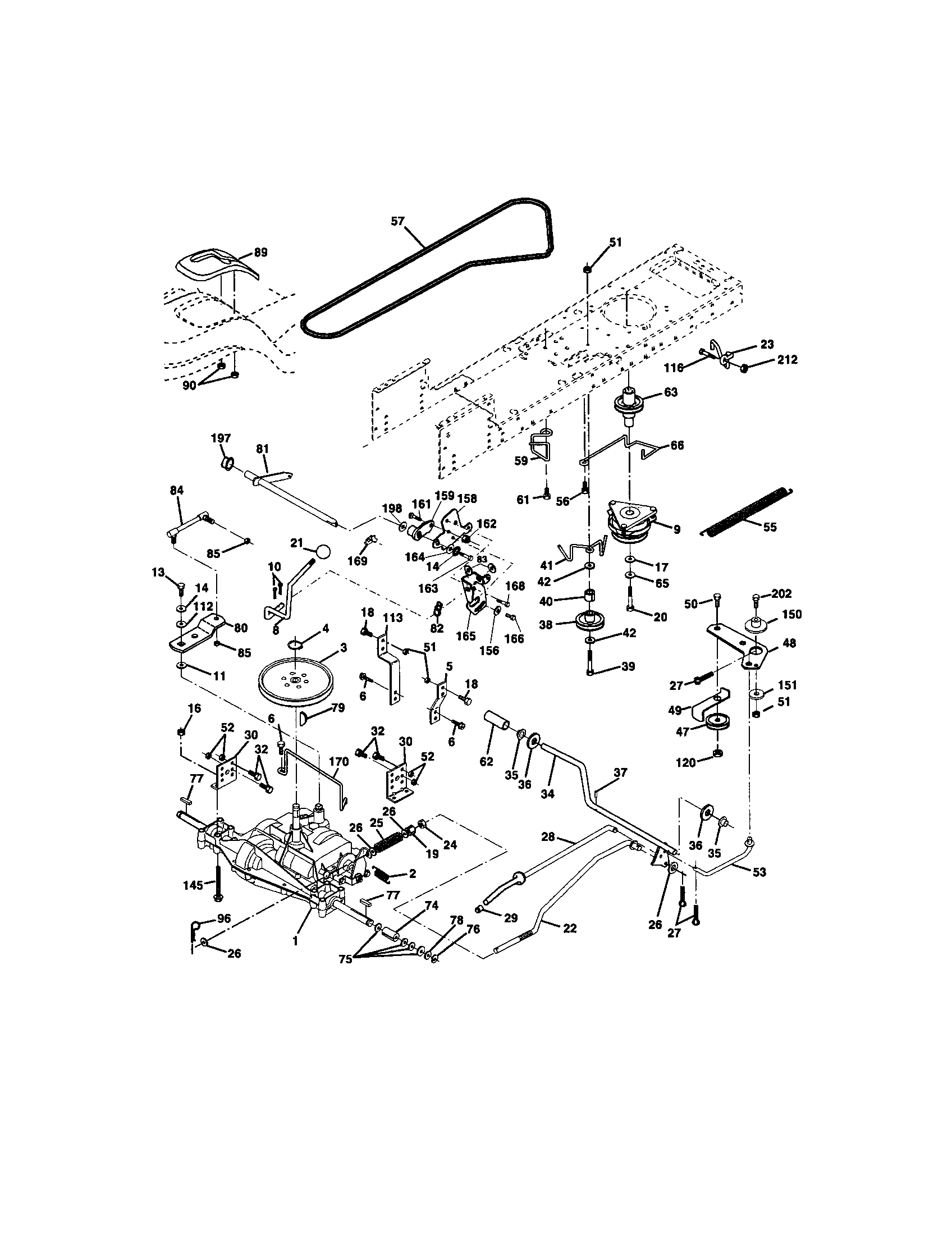Craftsman 917272234 ground drive diagram