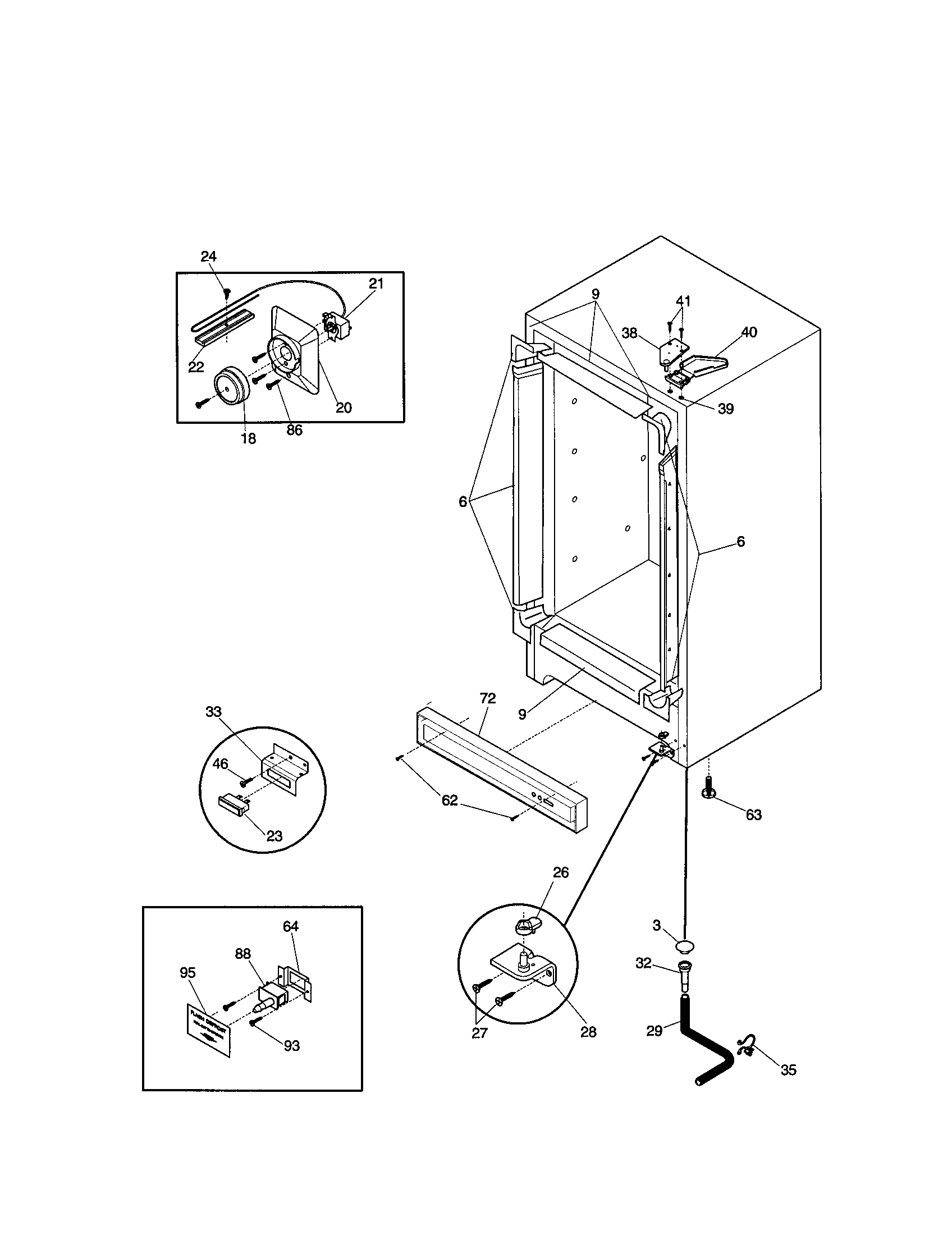Kenmore 25321402101 cabinet diagram