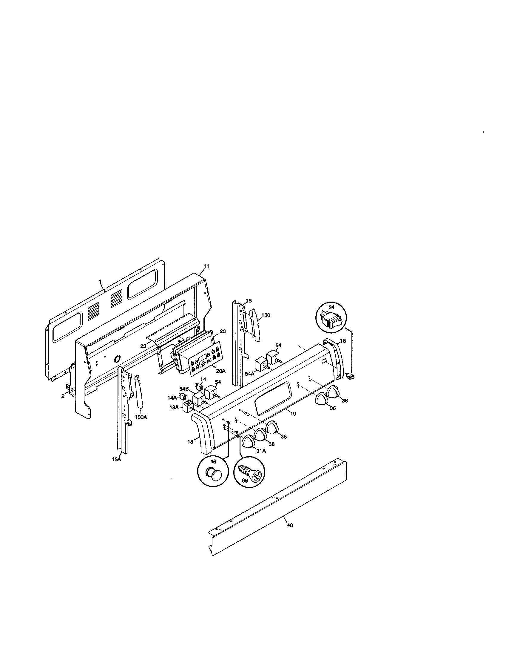 Kenmore 79093771100 backguard diagram