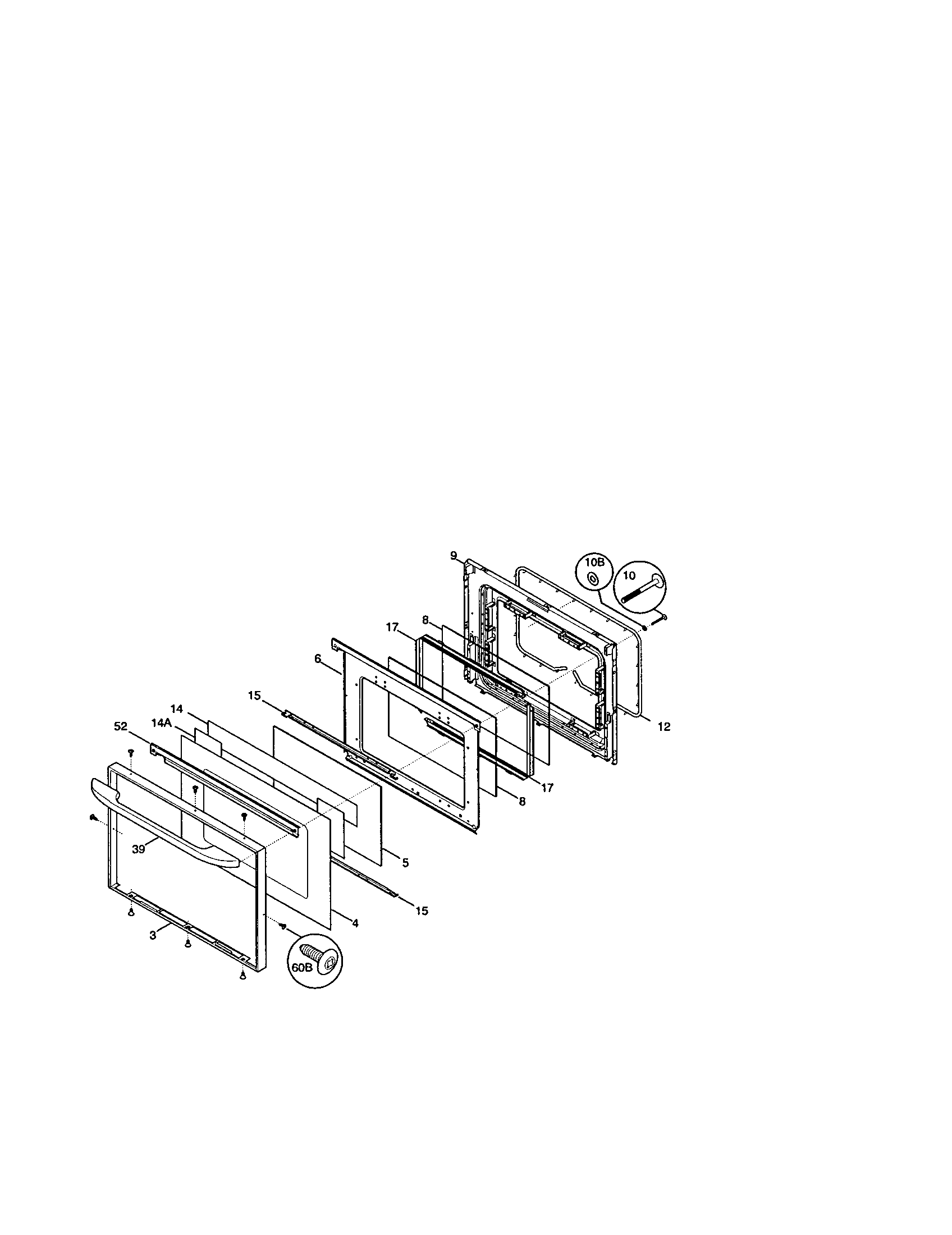 Kenmore 79093771100 door diagram