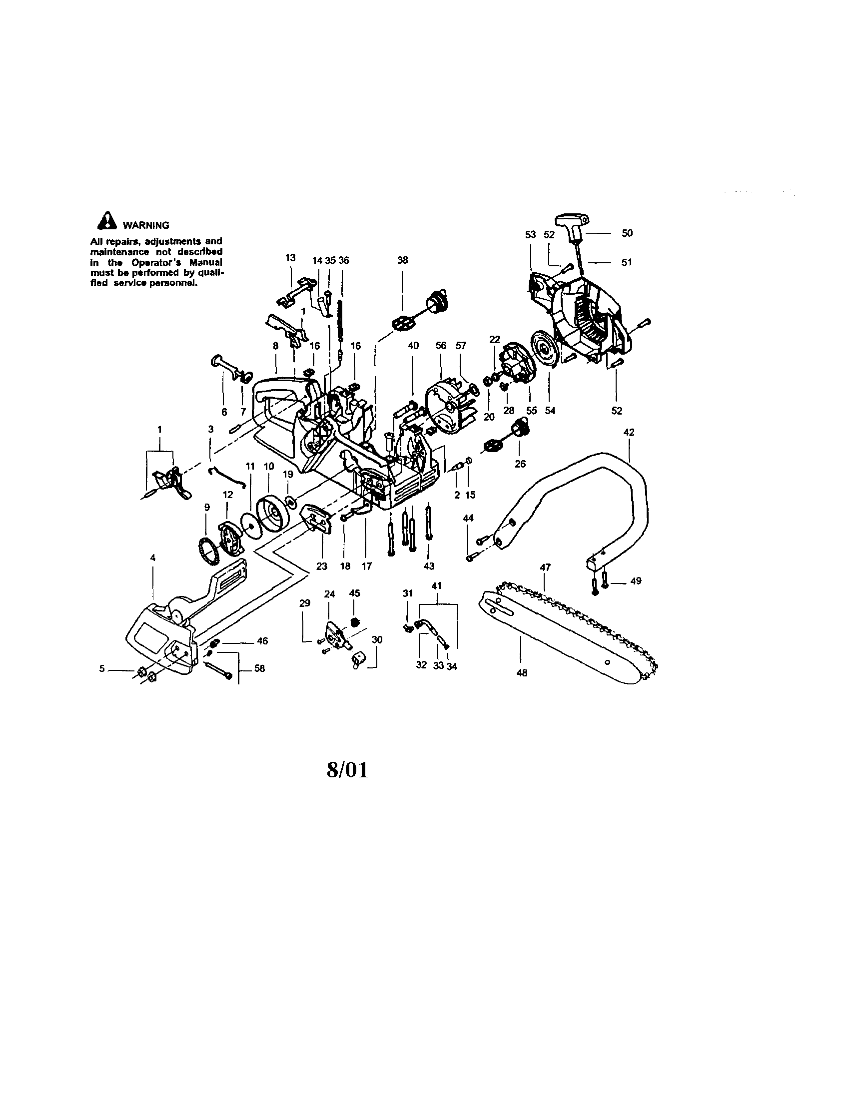 Craftsman 358350440 chassis diagram