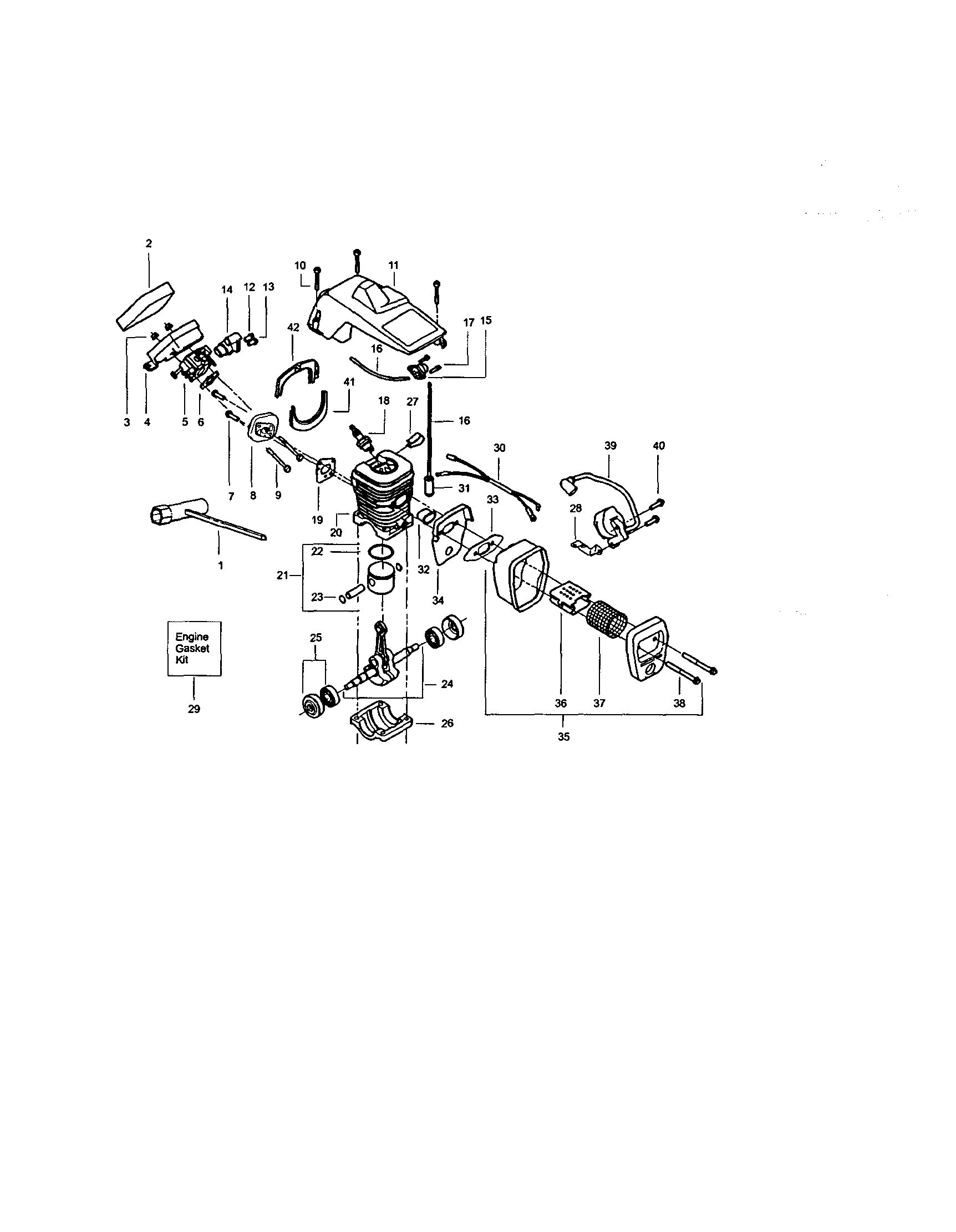 Craftsman 358350440 cylinder diagram