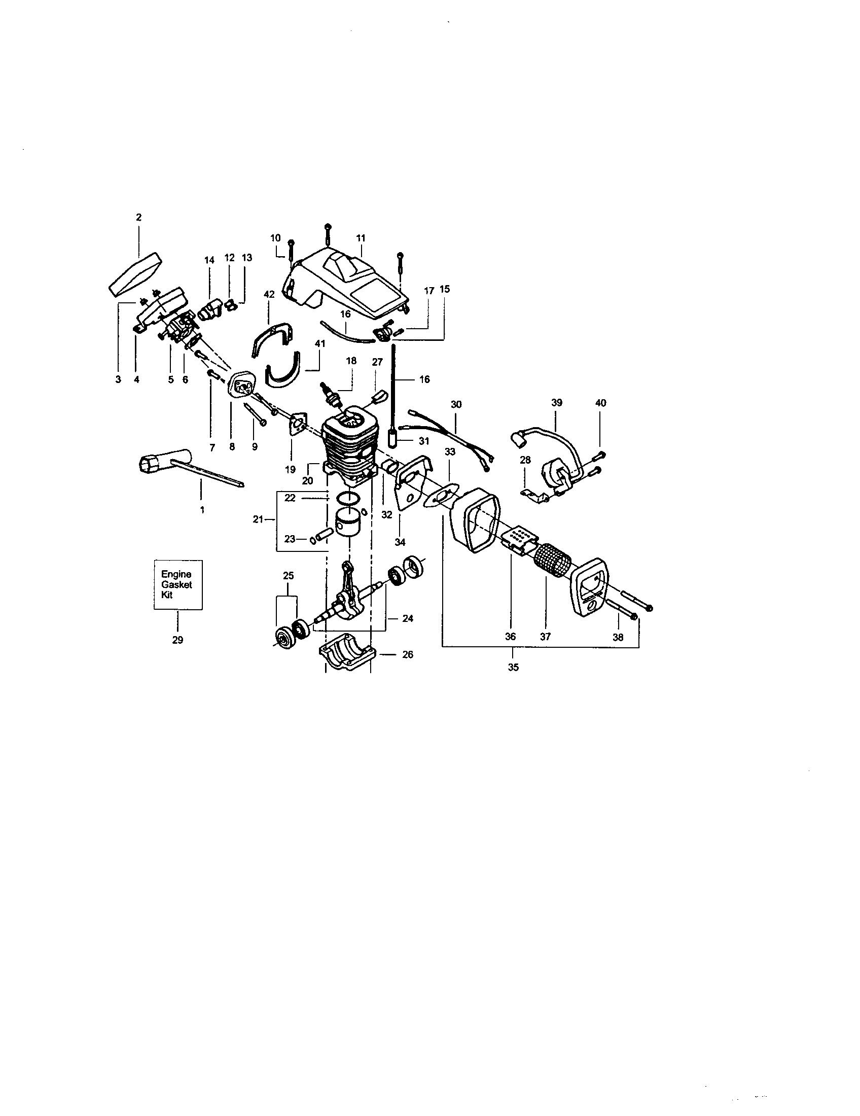 Craftsman 358350370 cylinder shield diagram