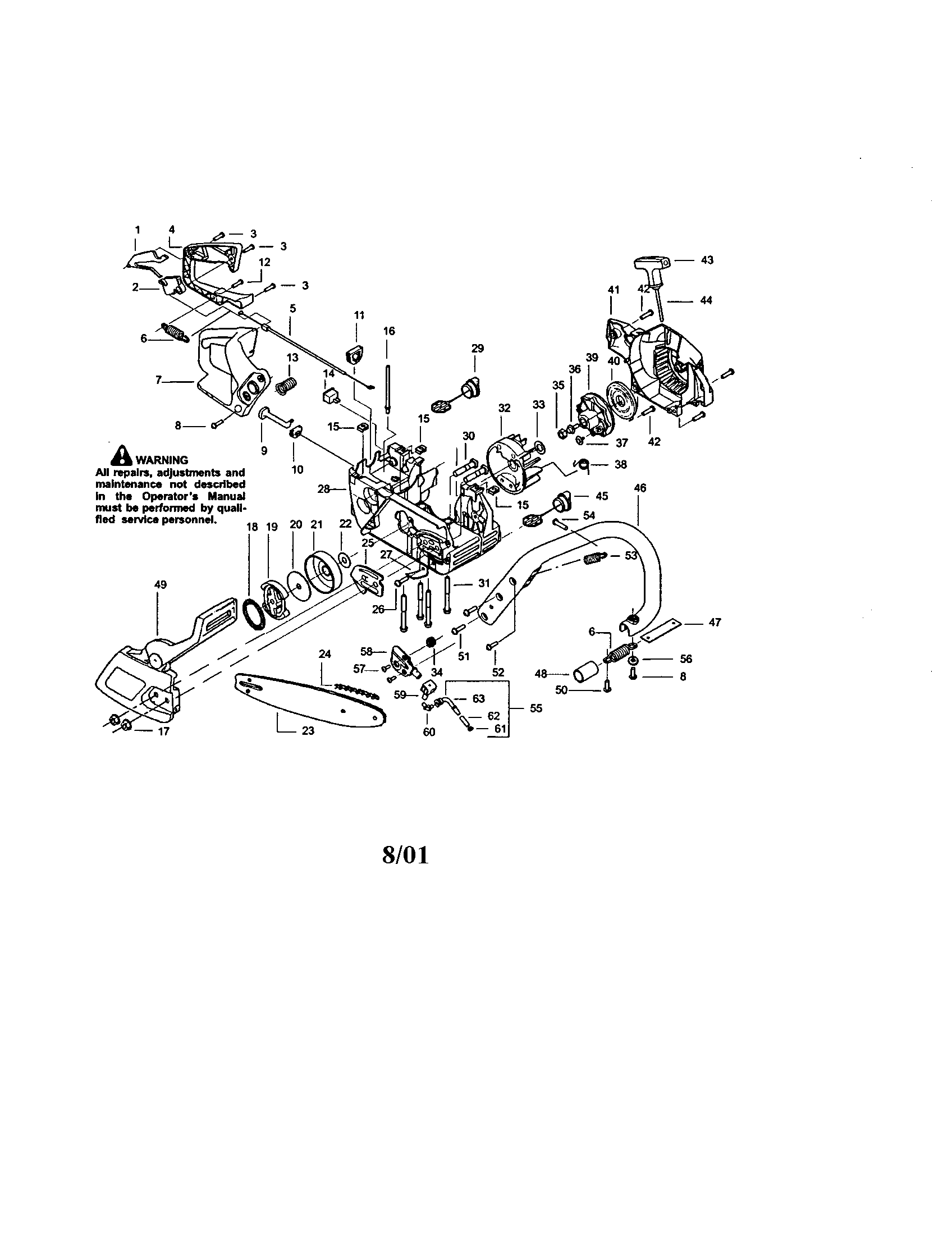 Craftsman 358350480 chassis diagram